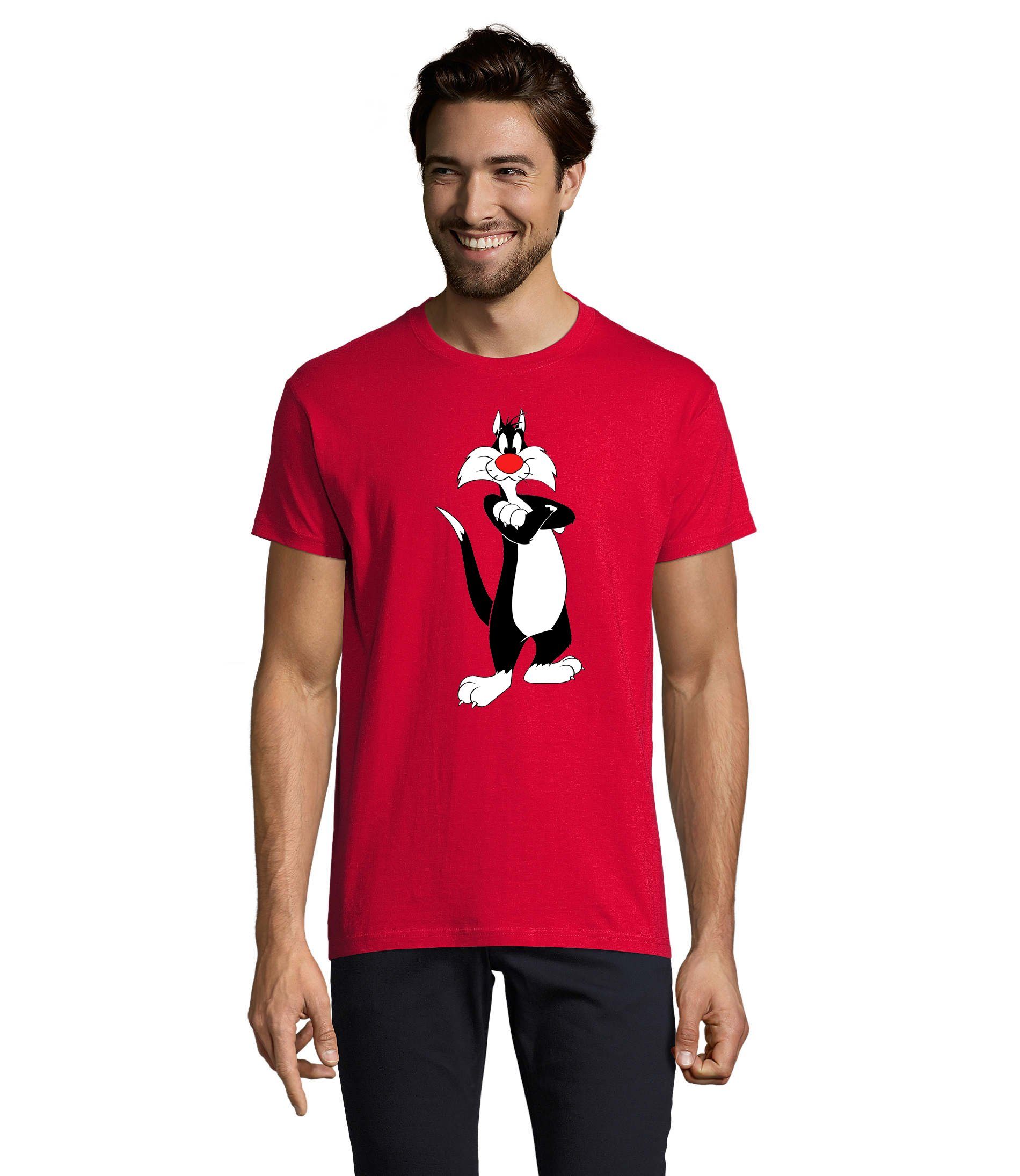 T-Shirt Herren Silvester Tweety Looney Cartoon Daffy Duck