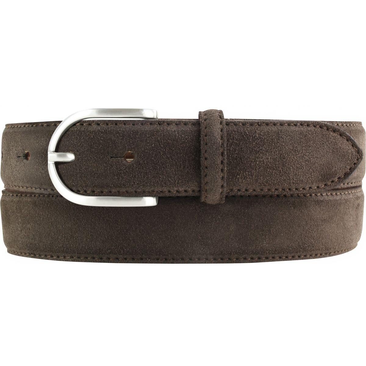 BELTINGER Ledergürtel Damen-Gürtel aus Veloursleder 3,0 cm - Velour-Ledergürtel für Damen 30