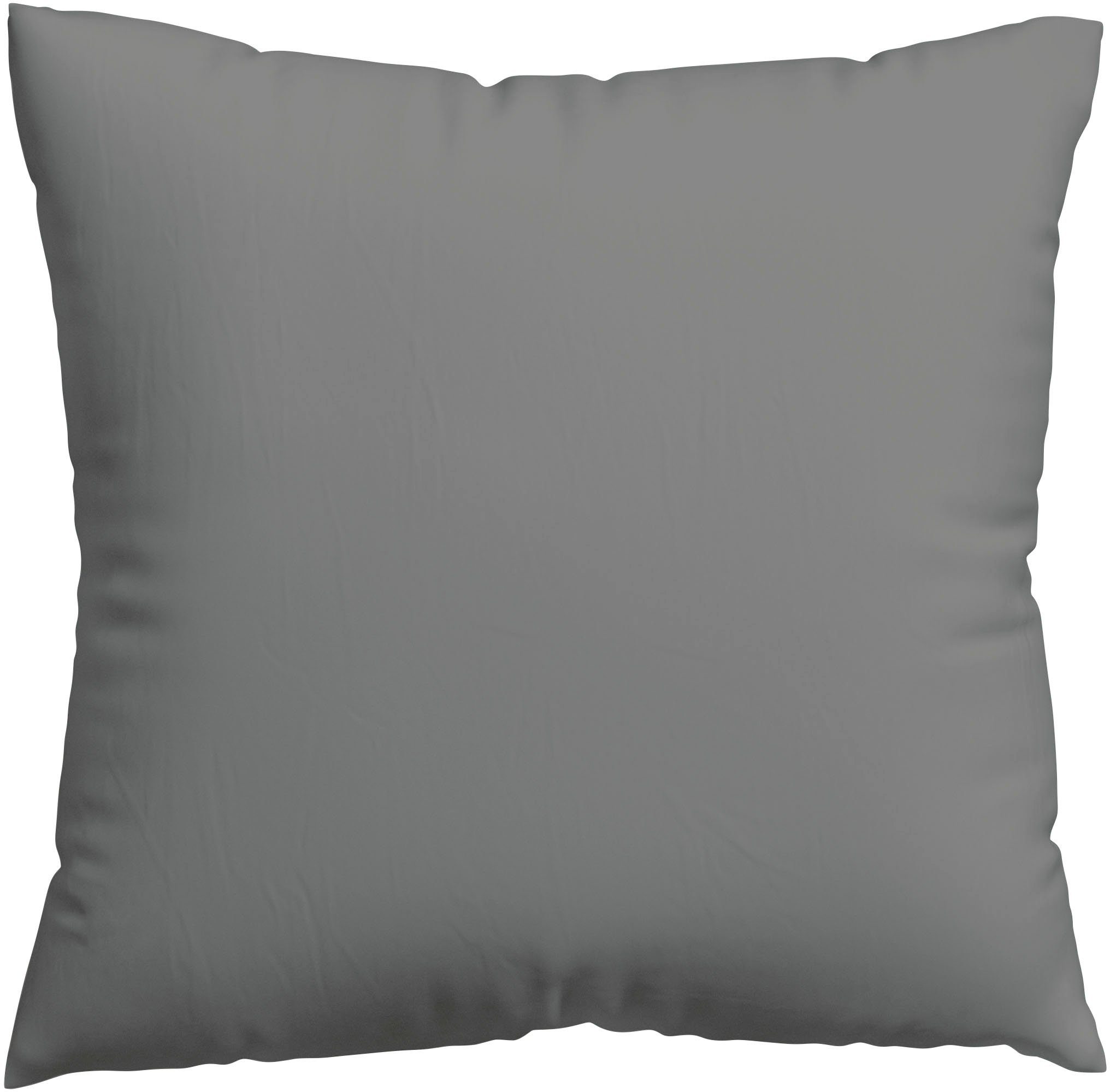 Schlafgut Kissenbezug Premium Kissenhülle Woven Satin, 100% Baumwolle, (1 Stück), Ton-in-Ton Reißverschluss, Fadendichte von 300tc, Uni, OEKO Tex