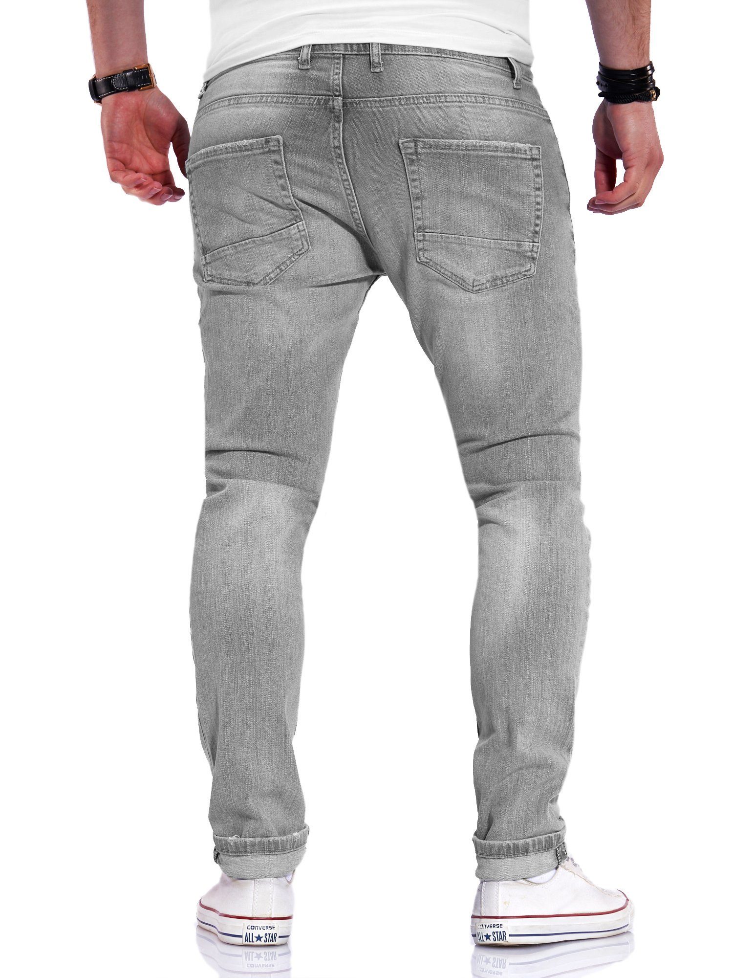 Rello & mit grau Bein schmalem Reese Slim-fit-Jeans