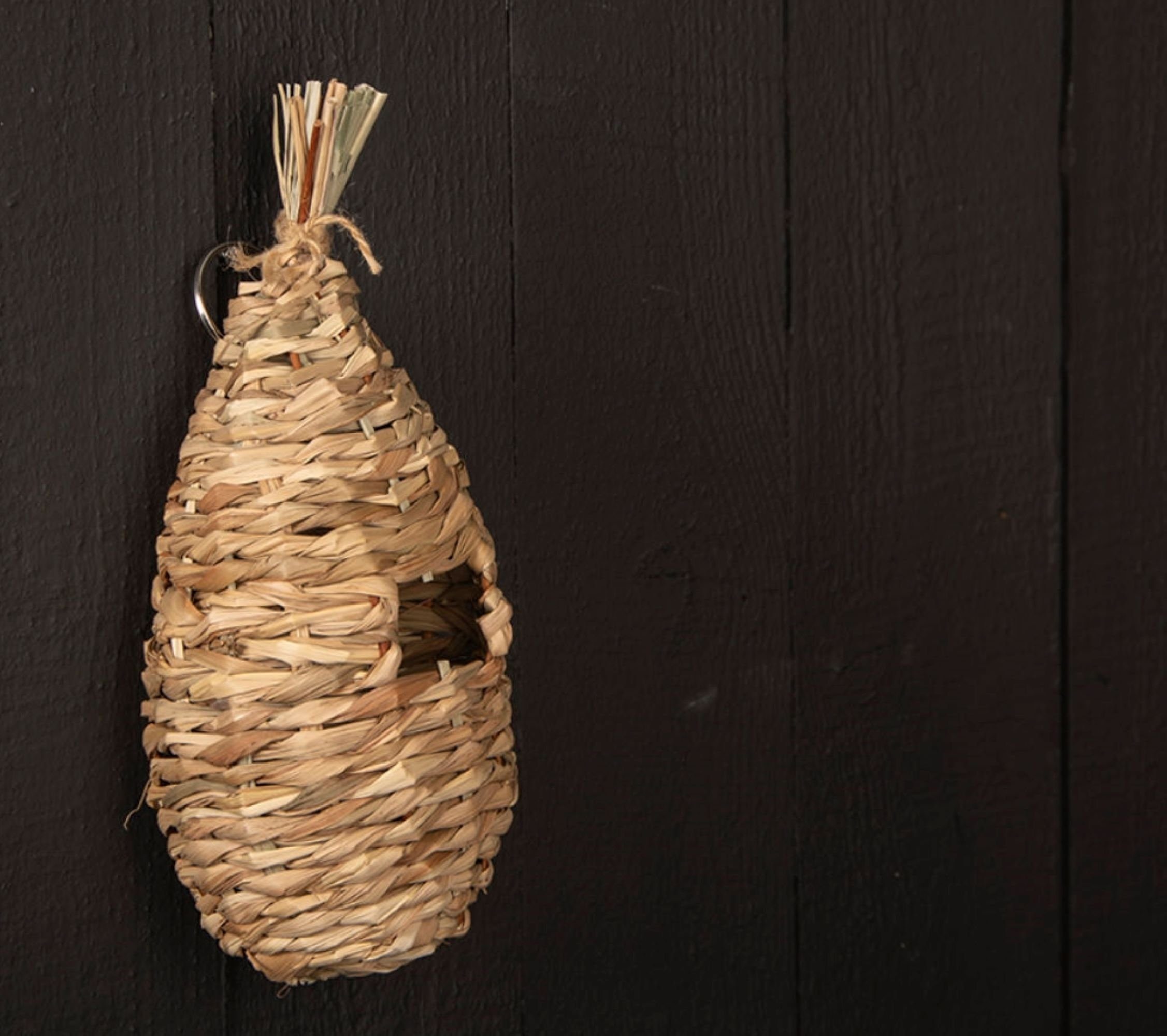 esschert design Nistkasten Nist Beutel Kasten Zaunkönig Schilf Vogel Haus Nest Garten