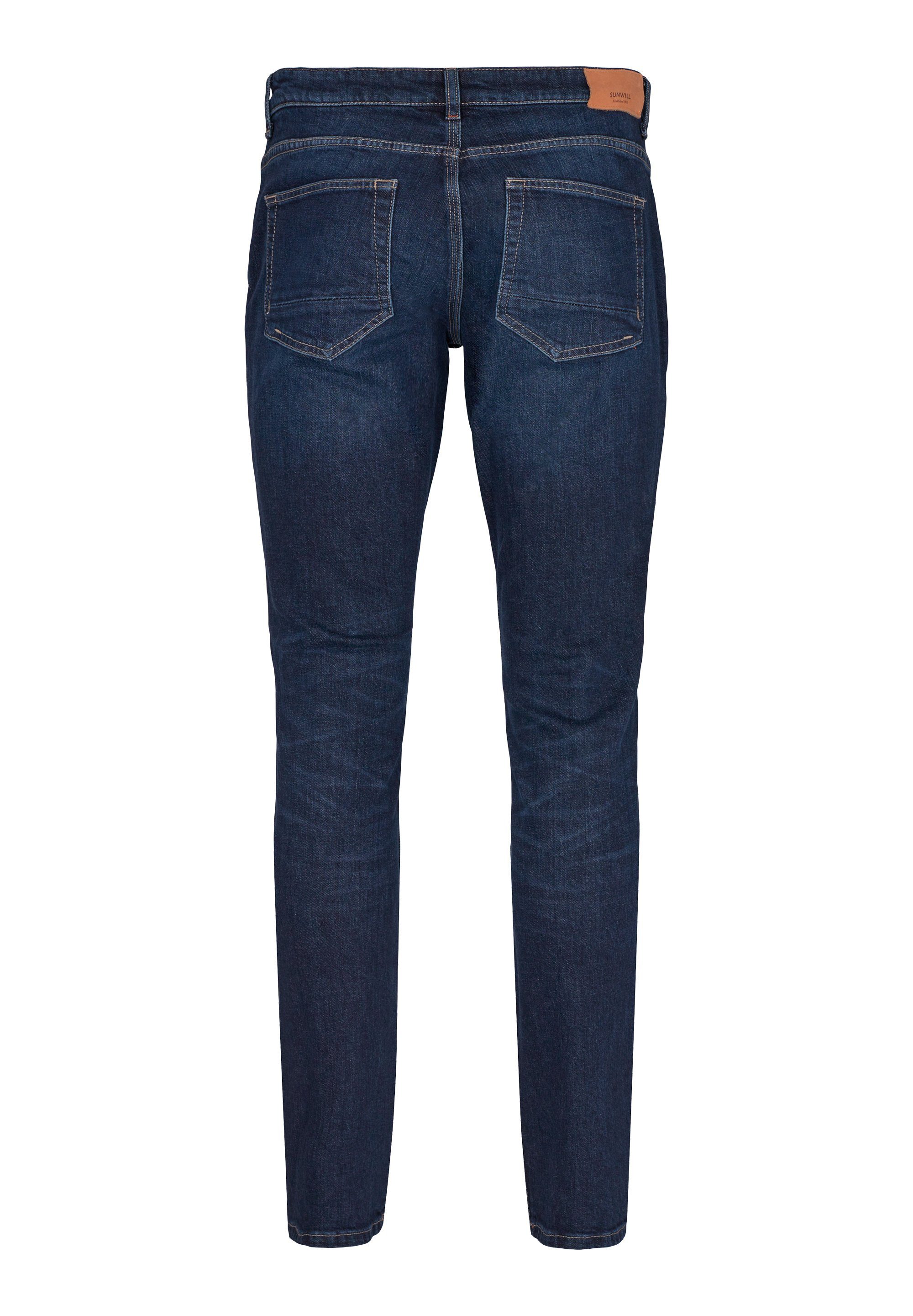 Slim-fit-Jeans blue dark Slim SUNWILL Fit