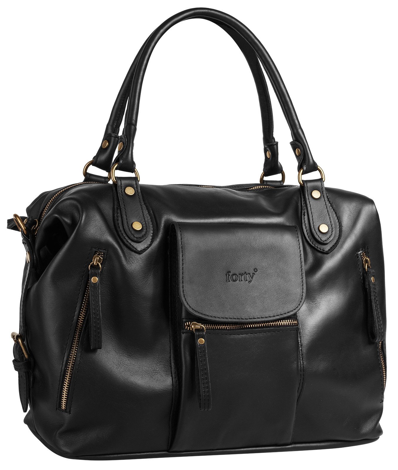 forty° Shopper, echt Leder, Made in Italy