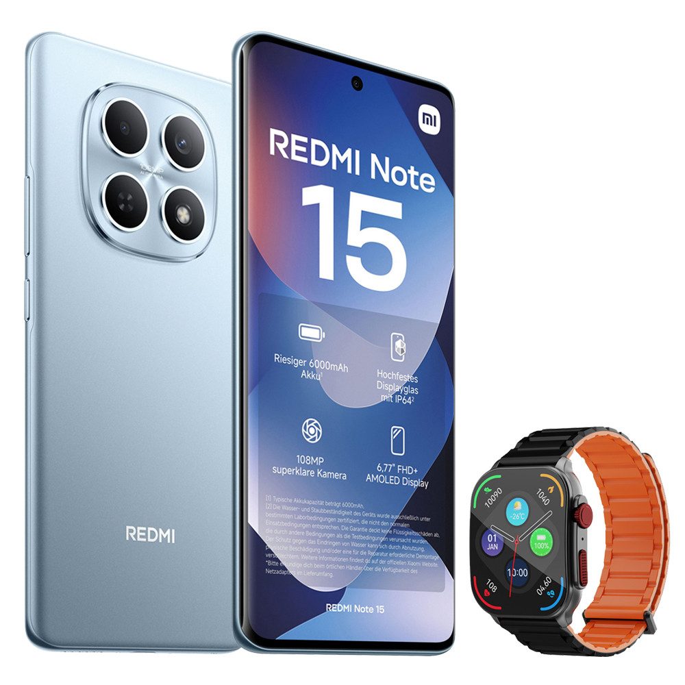 Redmi Note 15 4G 8+256GB Smartphone & Smartwatch Handy