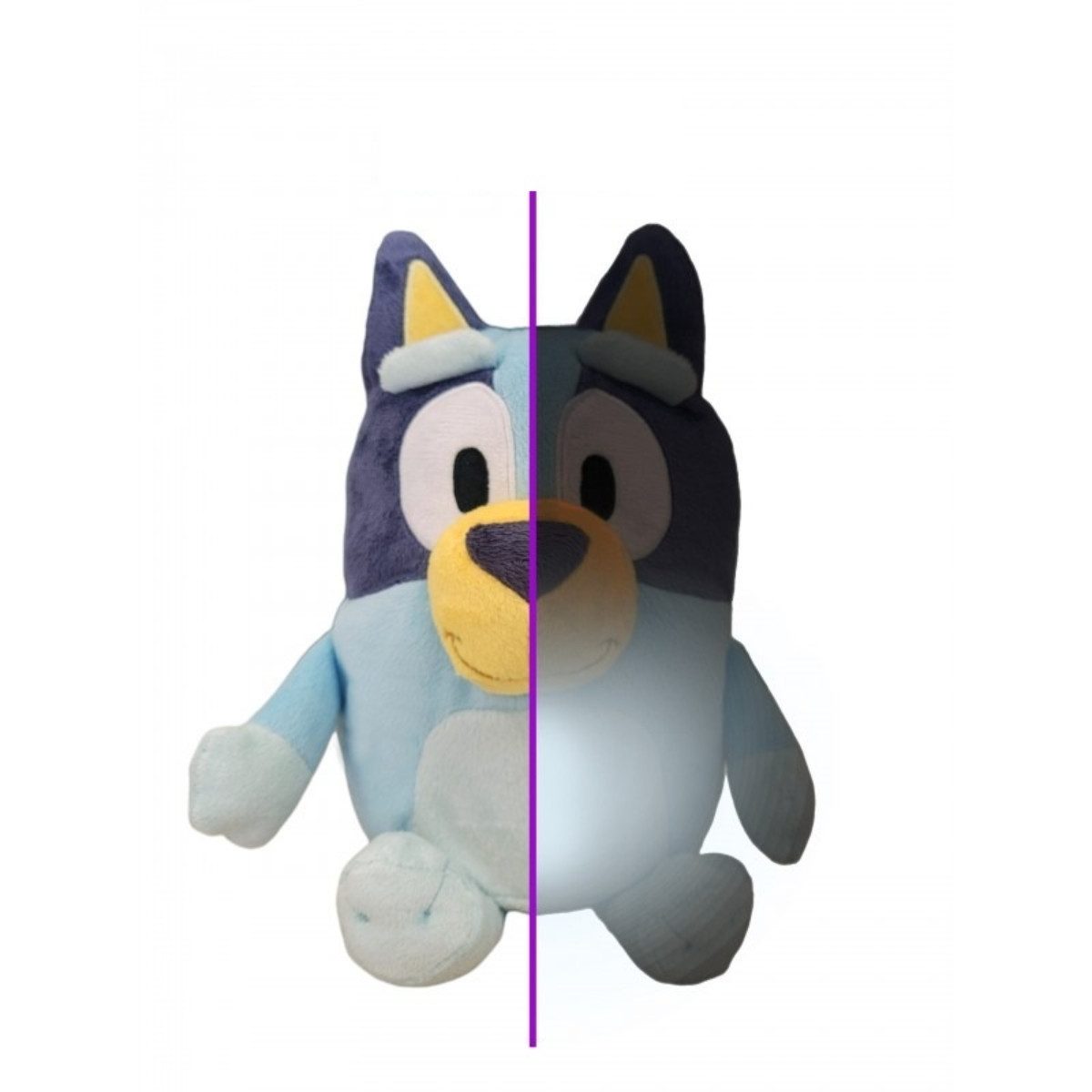Bluey Nachtlicht - Plüschlampe 2 in 1 Kuscheltier 20 cm für Kinderzimmer