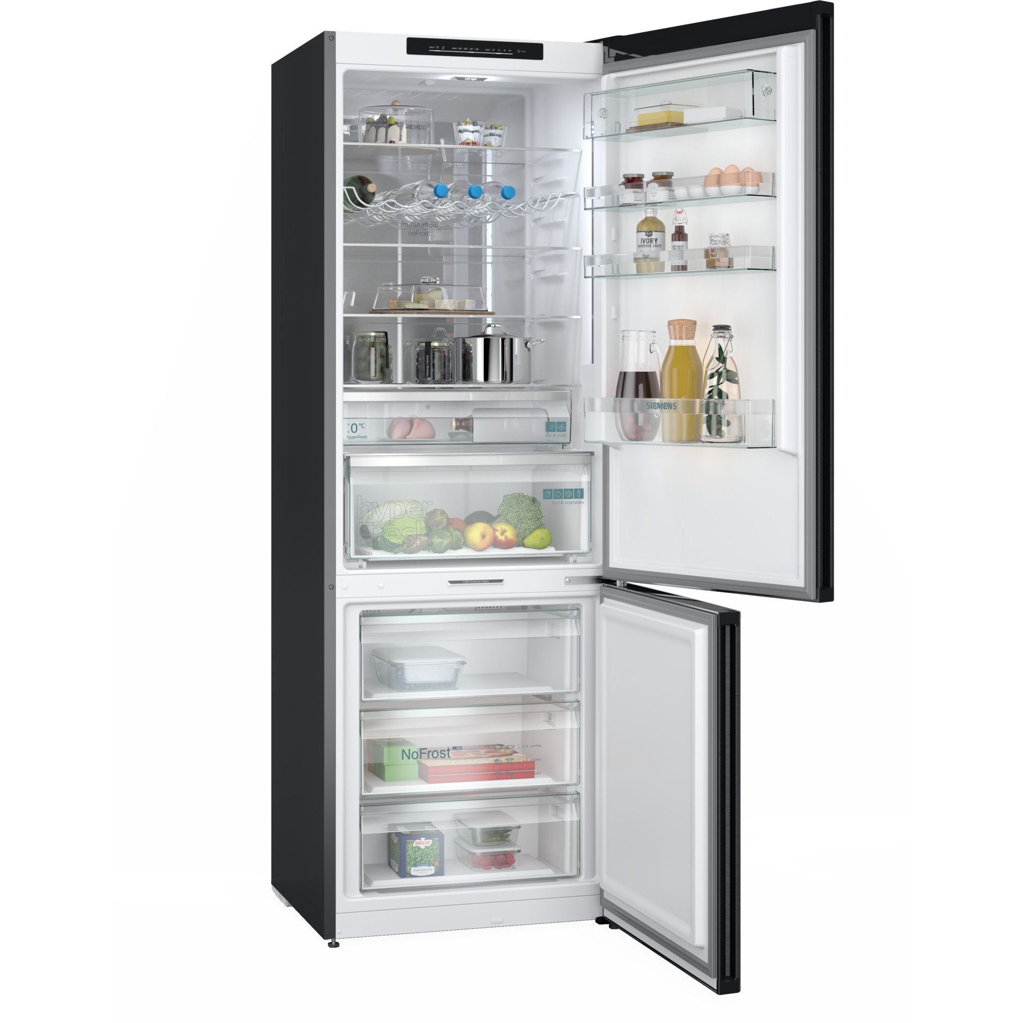 SIEMENS Kühl-/Gefrierkombination iQ700 KG49NSBBF, 203.00 cm hoch, 60.00 cm breit