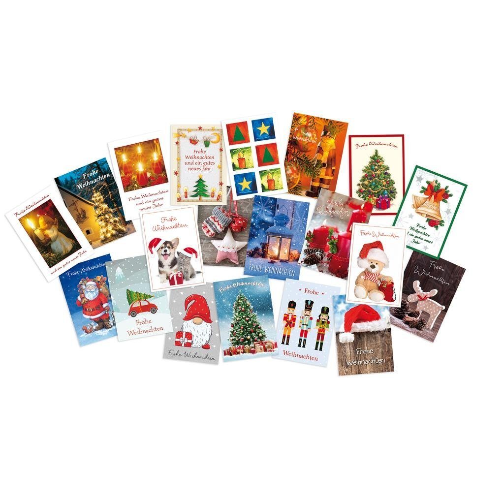 BSB Поздравительные открытки Geschenkanhänger Weihnachten - 20 Anhänger im Beutel