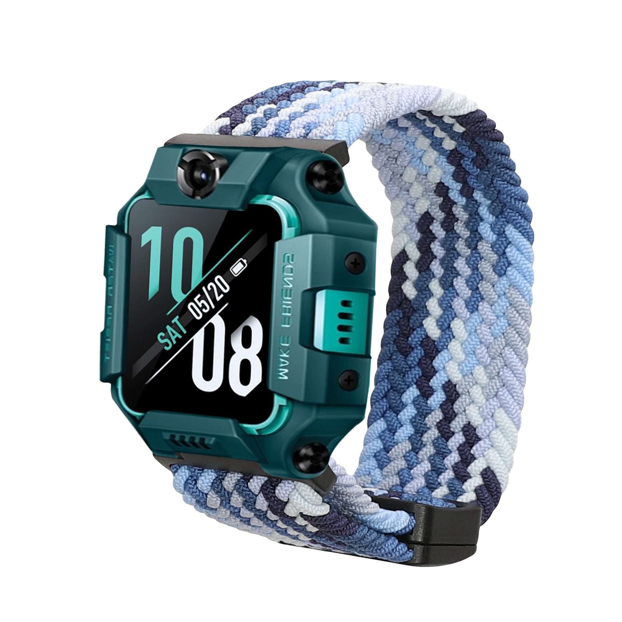 kwmobile Ersatzarmband für imoo Watch Phone Z1 / Z7 / Z6 Armband Smartwatch, 1-tlg., Nylonarmband mit Magnetverschluss - Dunkelblau