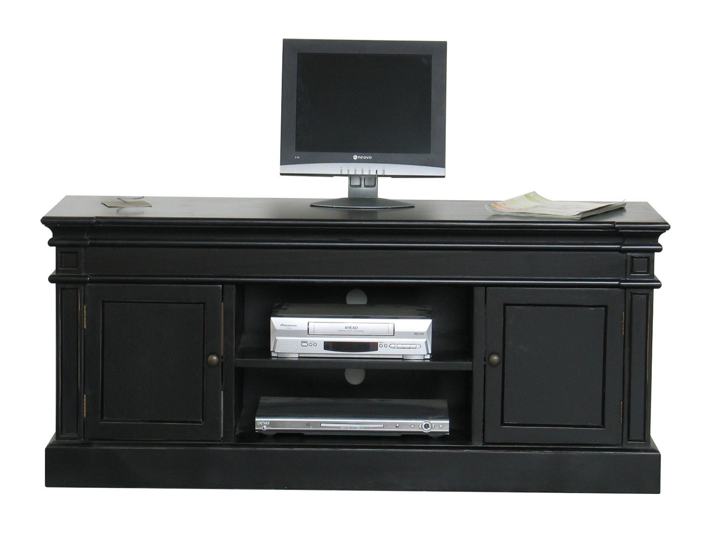 ebuy24 TV-Bank Amaretta Tv Möbel Breite 137 cm, Höhe 60 cm antik