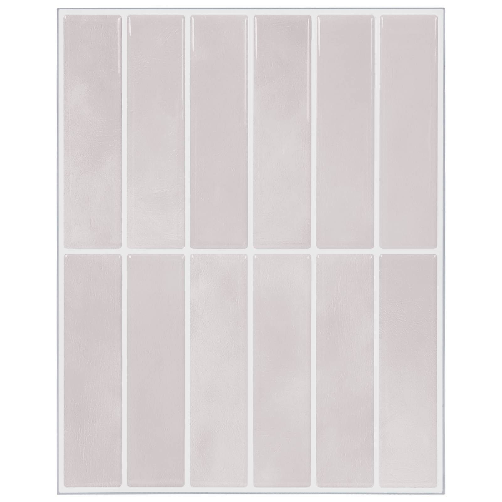 vidaXL Sticker Rechteckige Fliese 10 pcs Beige 29 x 23 x 0,08 cm, (10-tlg)