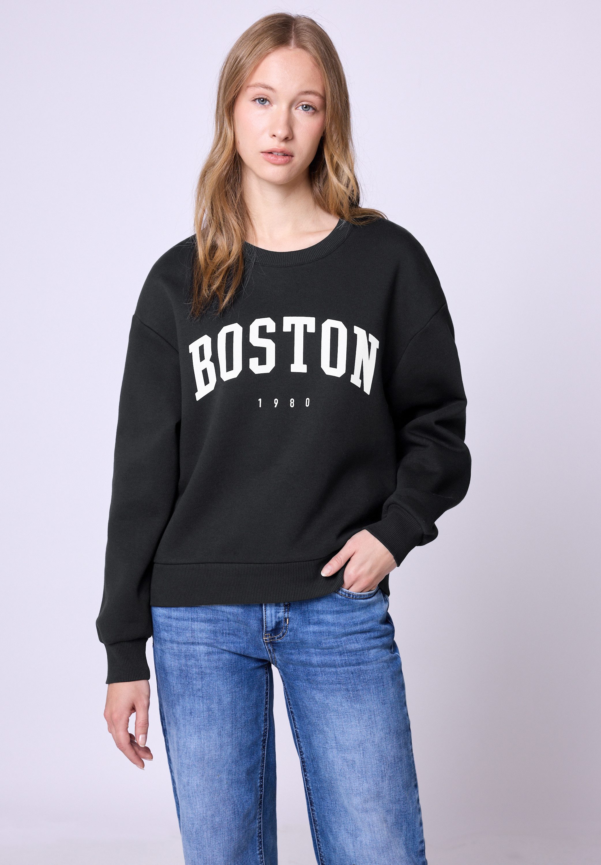 STREET ONE STUDIO Sweatshirt mit Wording günstig online kaufen
