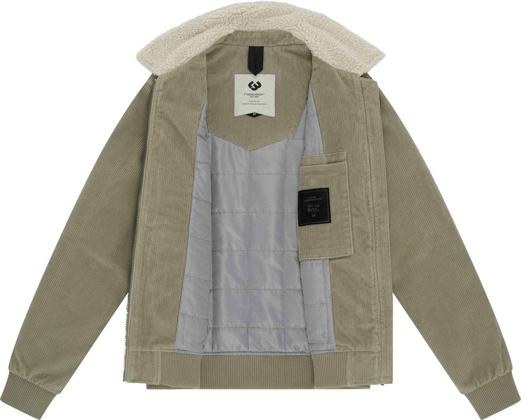 Ragwear Cordjacke Aviss Wasserdichte Herren Übergangsjacke aus Kord
