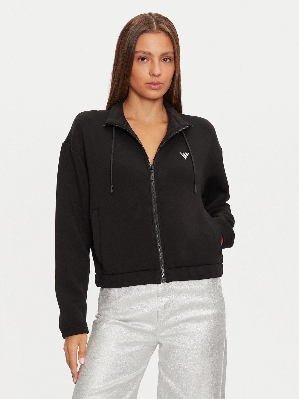 Guess Sweatshirt - Sportlicher Glamour – CECILIA SCUBA ZIP SWEATSHIRT günstig online kaufen
