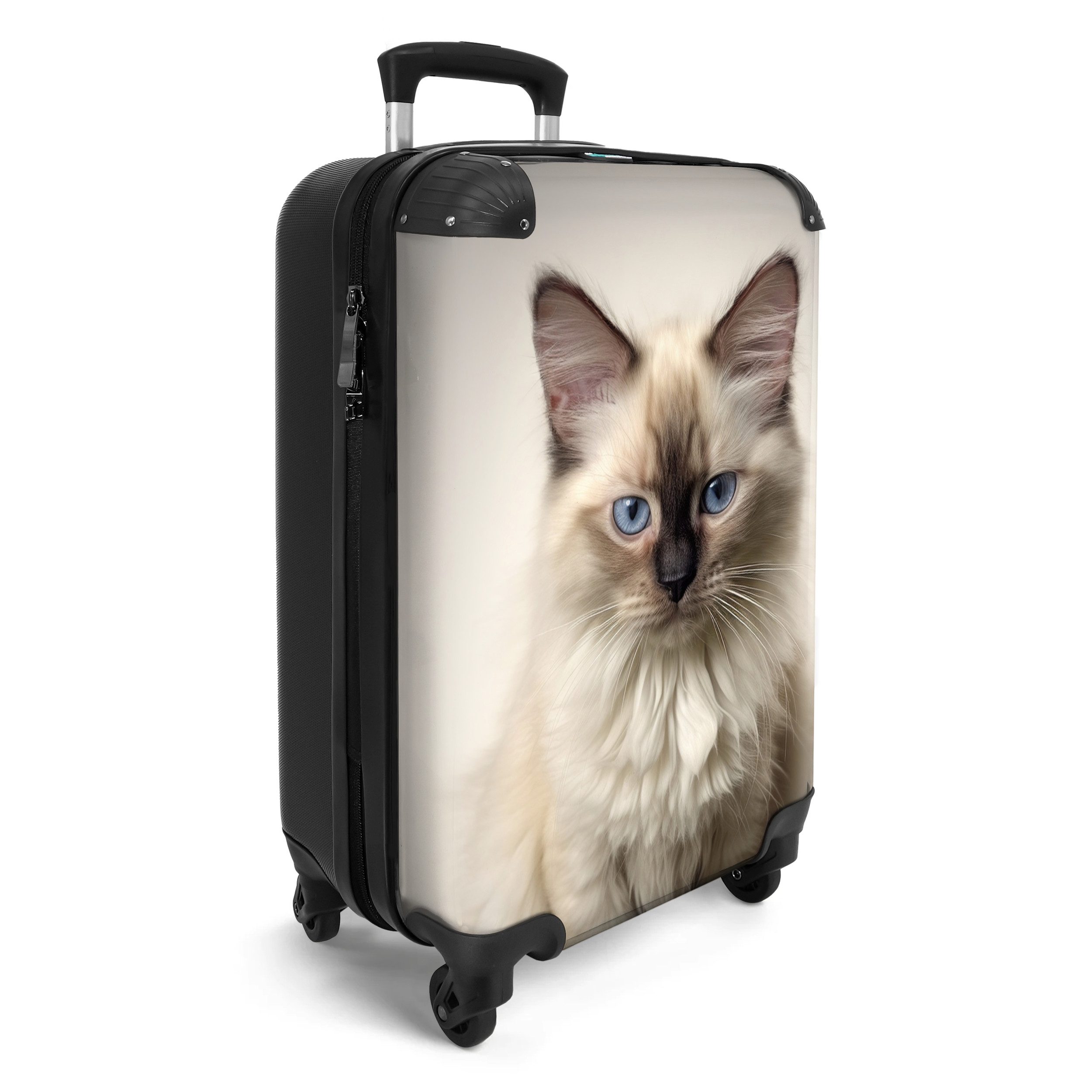 NoBoringSuitcases.com© Hartschalen-Trolley Katze - Tiere - günstig online kaufen