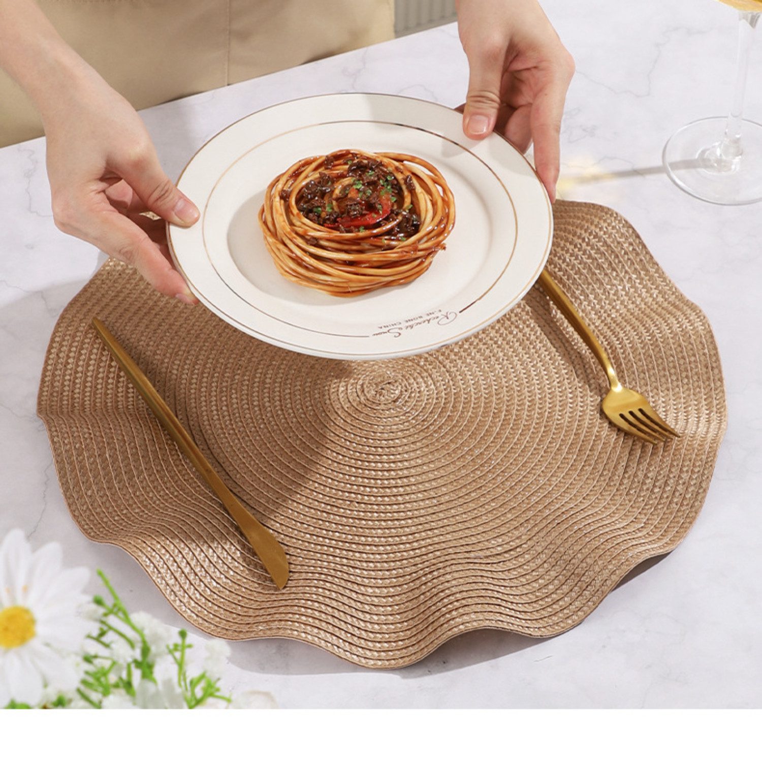 BYSURE Platzset, (6-St), Rundes, waschbares Tischset günstig online kaufen