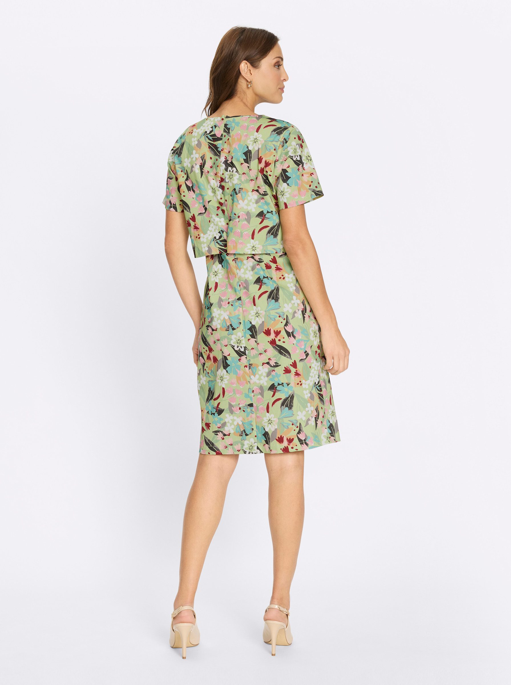 Witt Etuikleid Druck-Kleid Kurzarm