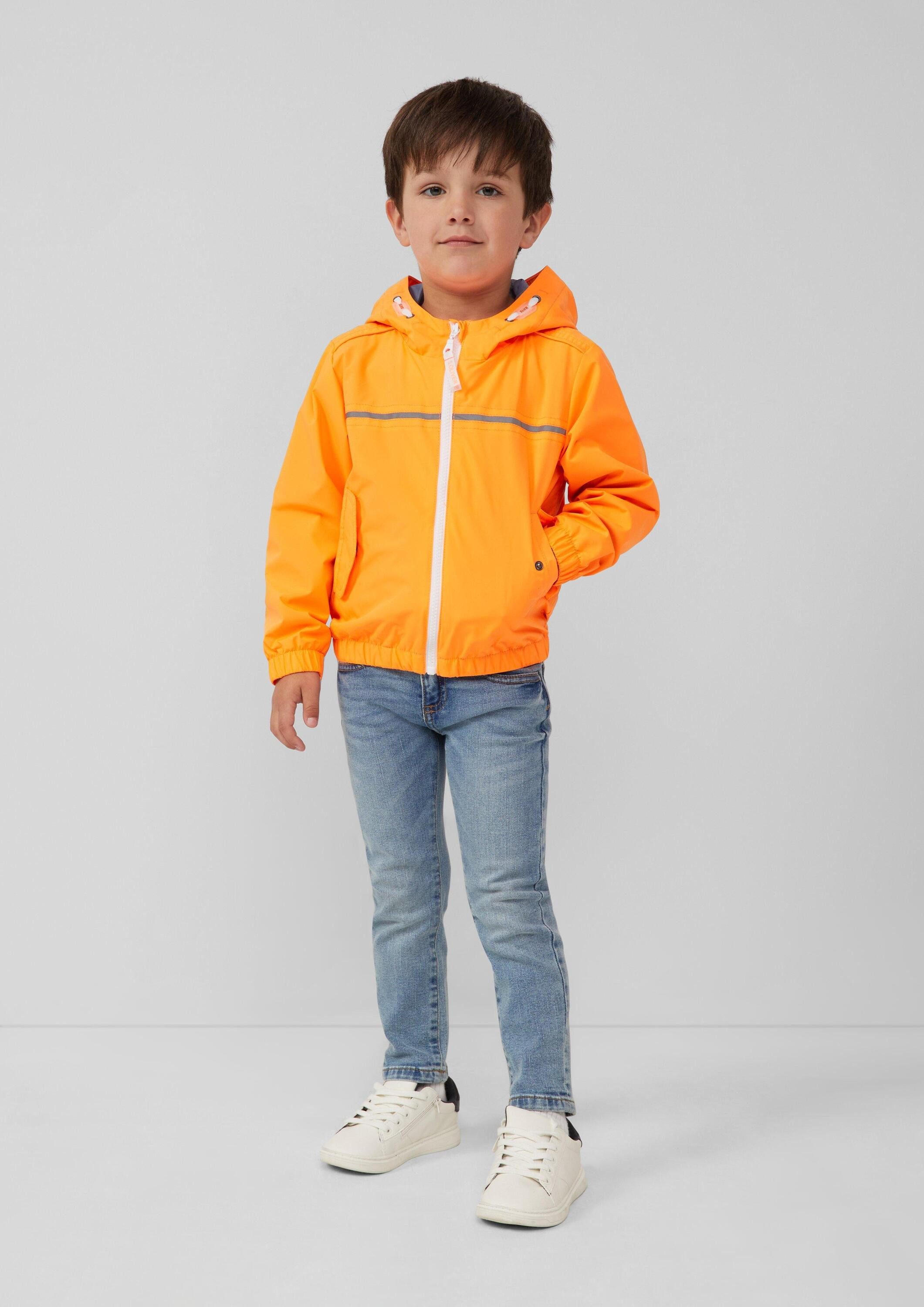 s.Oliver Funktionsjacke Outdoor-Jacke Leichte Jacke mit elastischem Saum und dekorativen Nähten