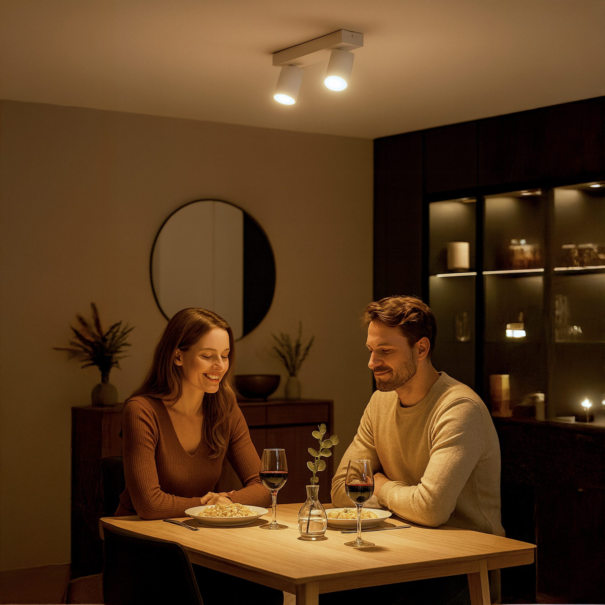 SSC-LUXon LED Aufbaustrahler NUVIO Deckenspot 2 flammig weiß Deckenlampe mi günstig online kaufen