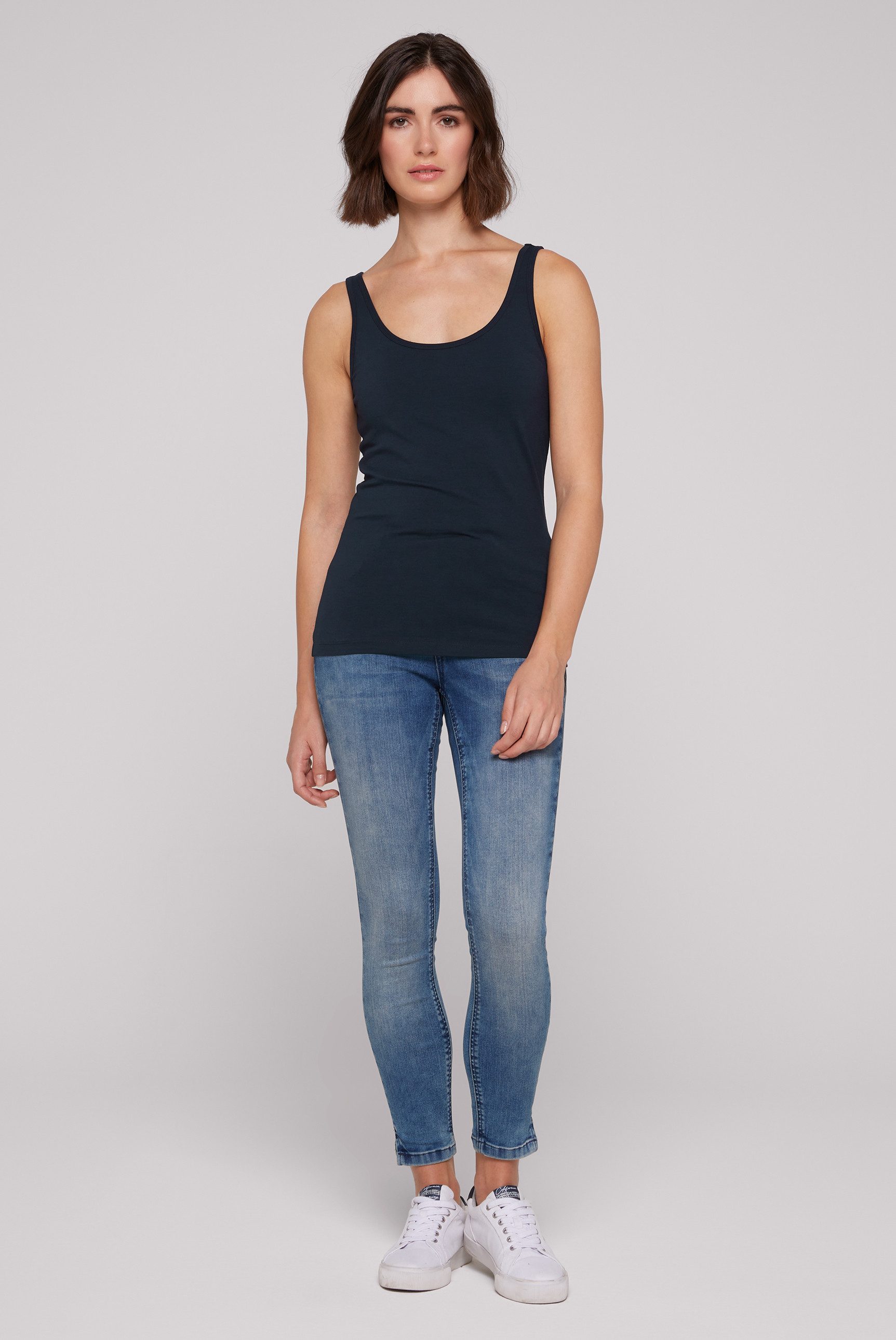 SOCCX Tanktop mit Elasthan-Anteil