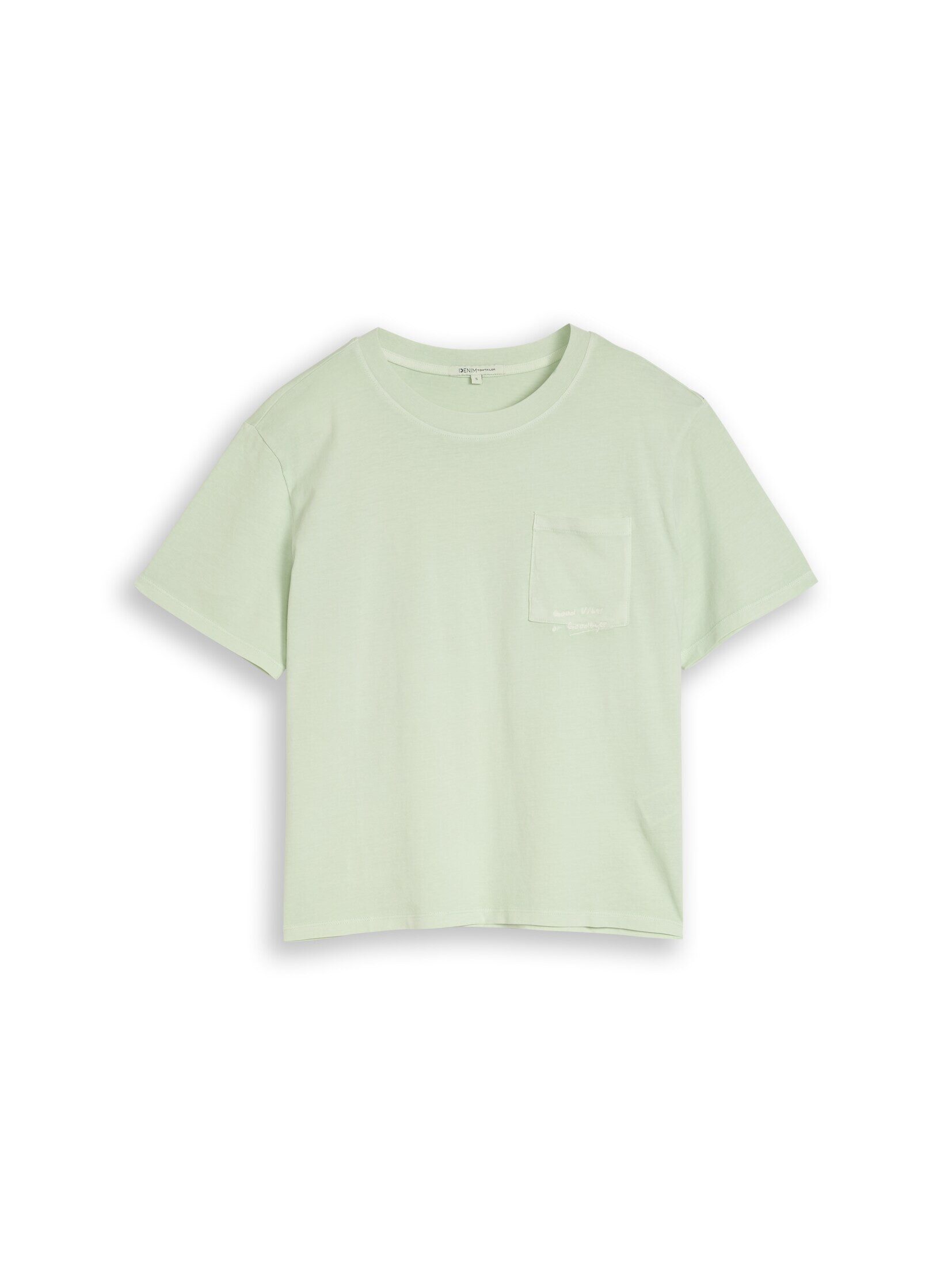 TOM TAILOR Denim T-Shirt T-Shirt Boxy Fit T-Shirt mit Brusttasche