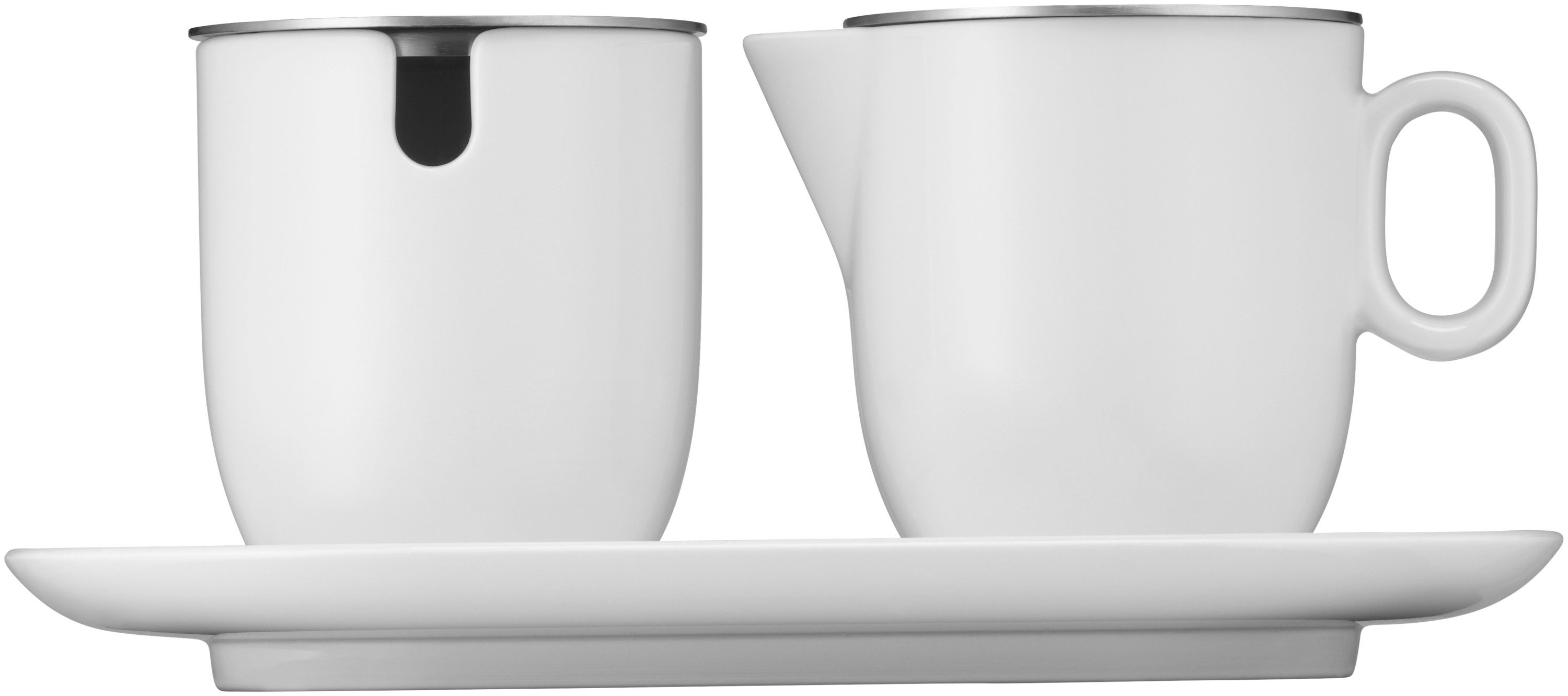 WMF Milchkanne 0695899440, (3-St., 1x Zuckerdose, 1xMilchkännchen, 1xTablett)