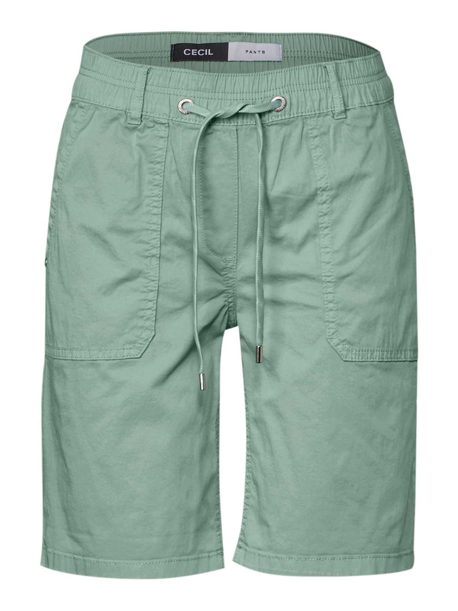 CECIL Stoffhose grün,Casual,Baumwolle,Unifarben,Casual Fit,Mittel
