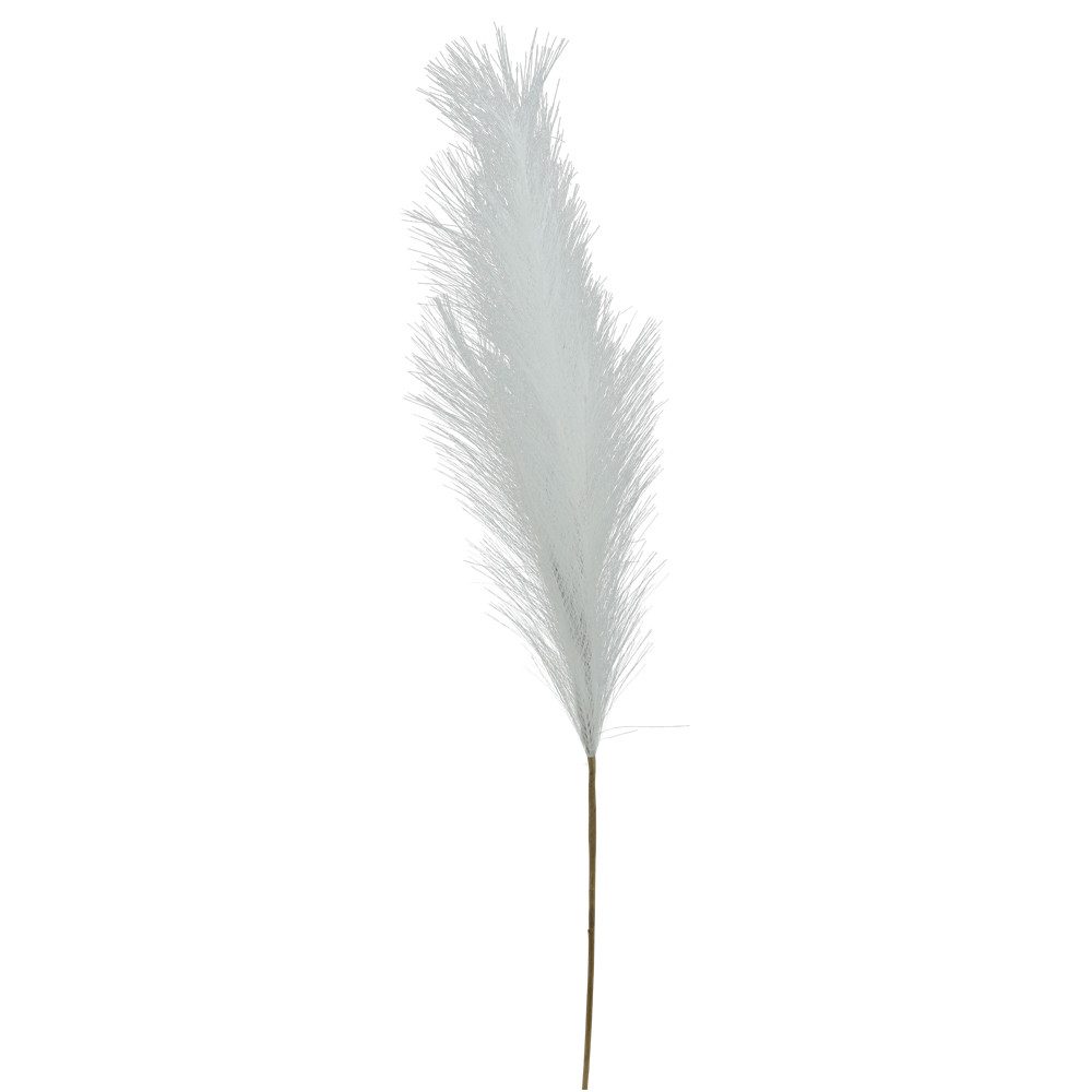 Kunstblume Feder Kunstzweig Kunstfeder Federstrauß 80 cm weiß Feder, matches21 HOME & HOBBY, Höhe 100 cm