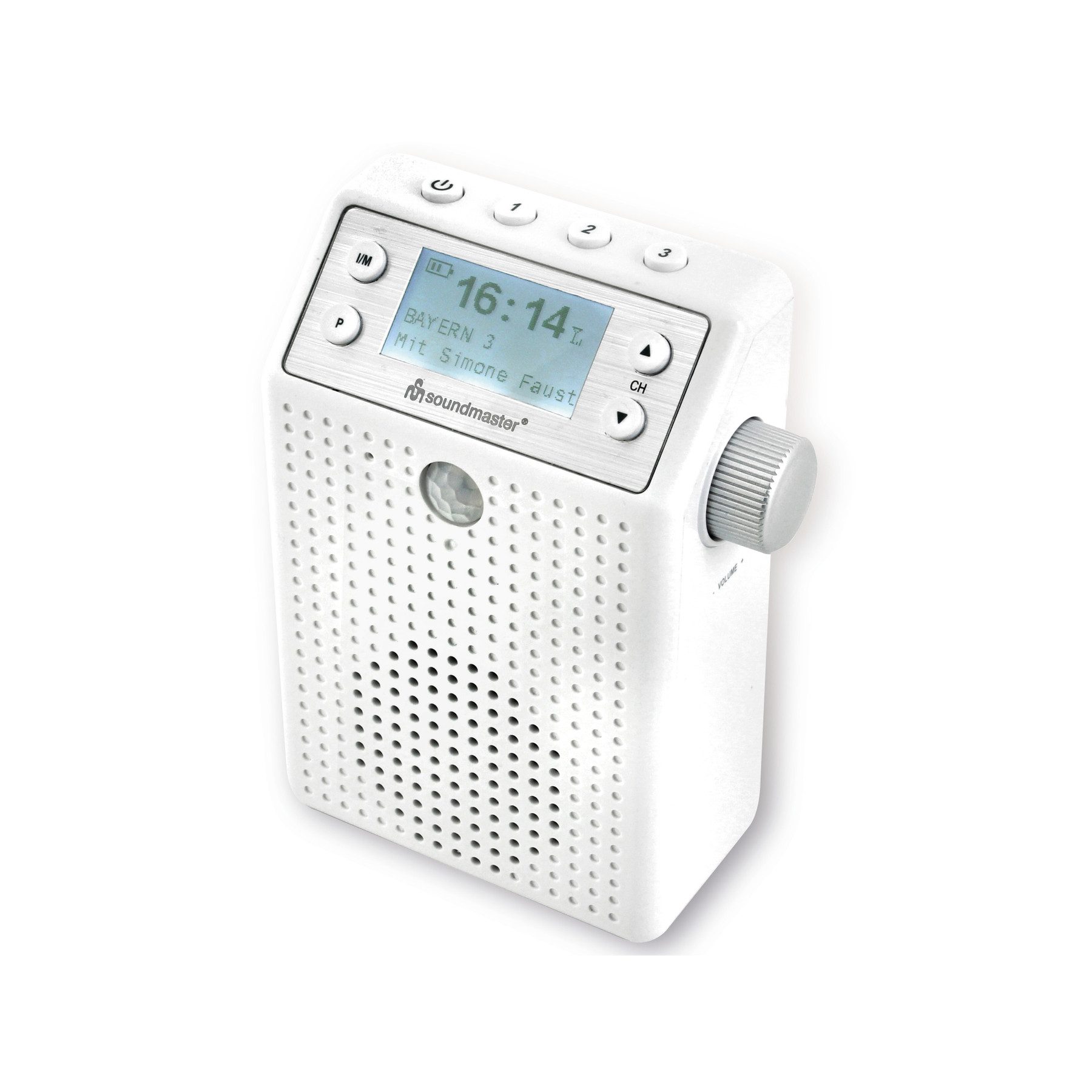 Soundmaster SOUNDMASTER DAB+/UKW-Steckdosenradio DAB60WE, mit Bewegungsmelder Steckdosen-Radio