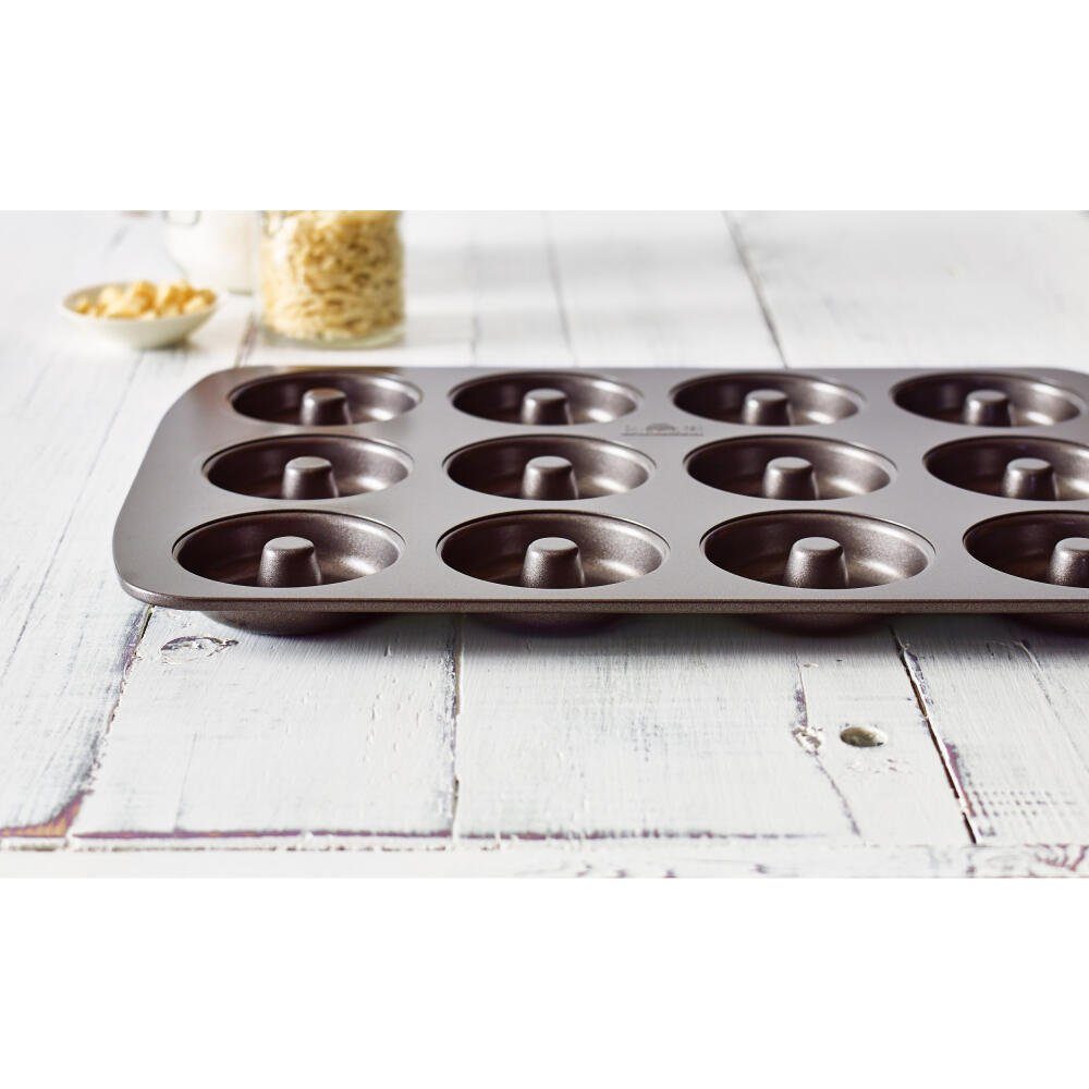 Donuts, für Easy 12 Baking Donut-Blech Donutplatten Stahl Birkmann
