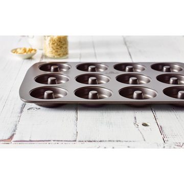 Birkmann Donutplatten Easy Baking Donut-Blech für 12 Donuts, Stahl