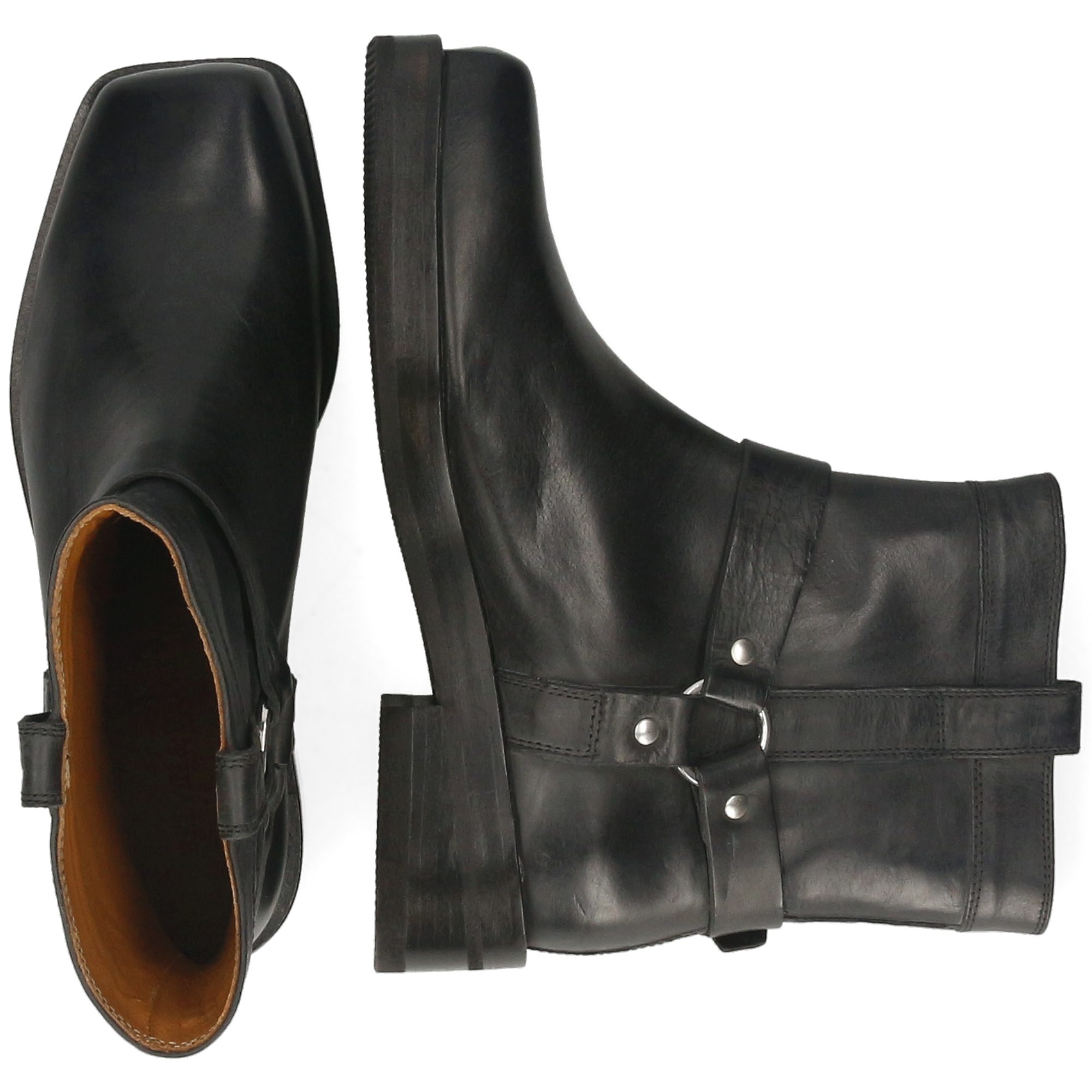 Melvin & Hamilton Sadie 2 Leder-Stiefeletten für Damen Stiefelette Flache Absätze, Echtes Leder, Vegetabile Gerbung