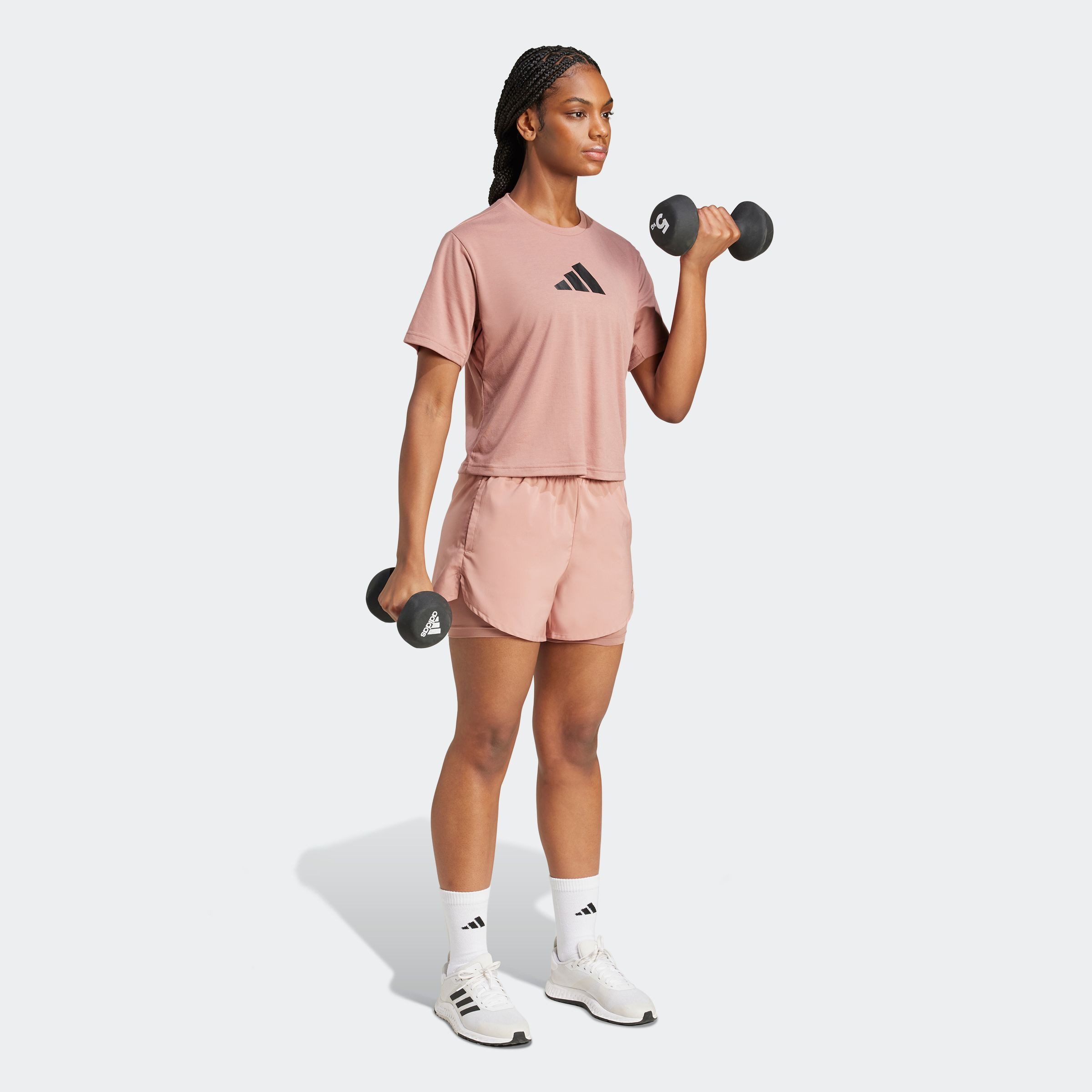 adidas Performance T-Shirt TRAIN ESSENTIALS BIG LOGO PERFORMANCE TRAINING Trainingsshirt, Feuchtigkeitsabsorbierendes Material