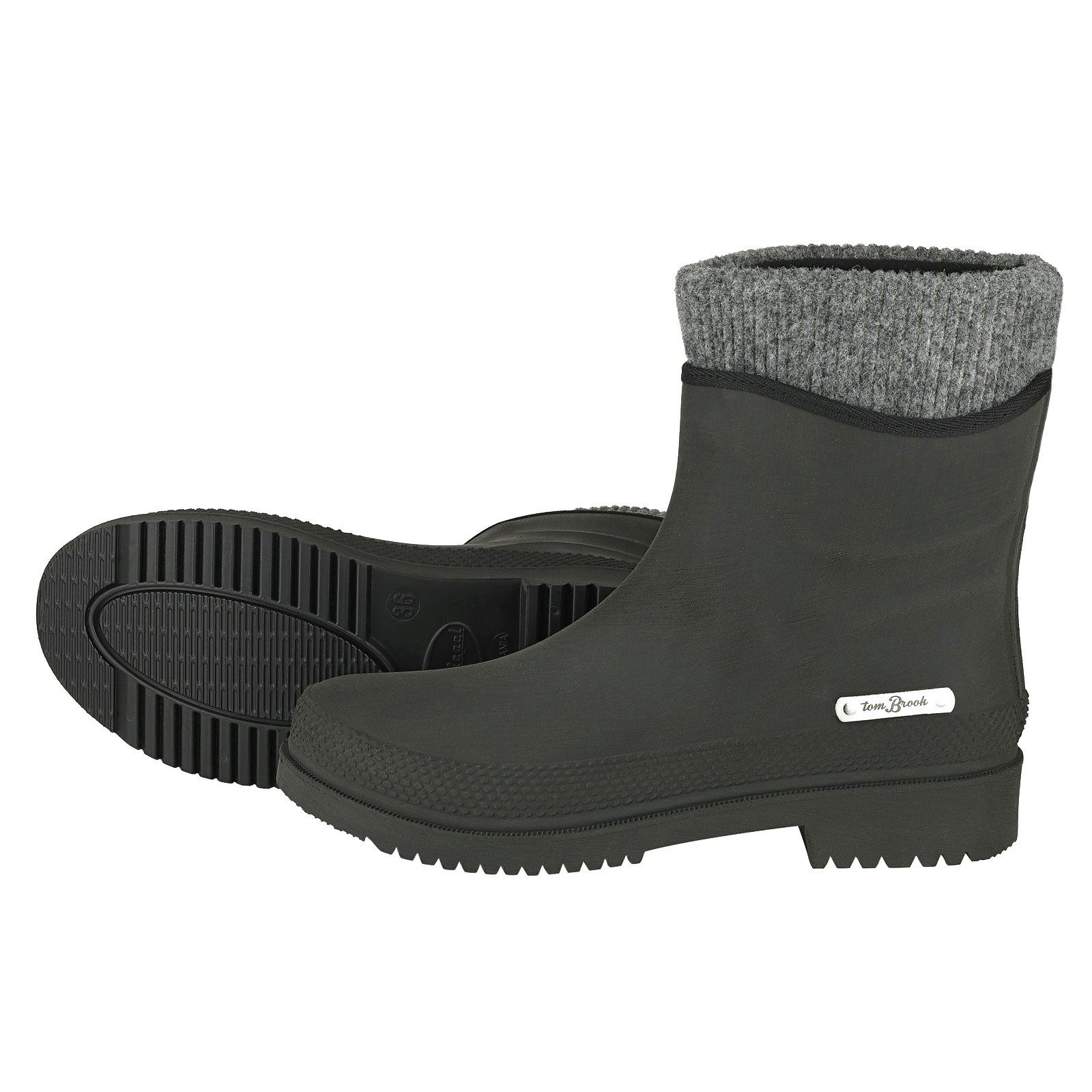 tomBrook Резиновые сапоги Damen Regenstiefel in Leder-Optik - Сапоги mit separatem Innenfutter