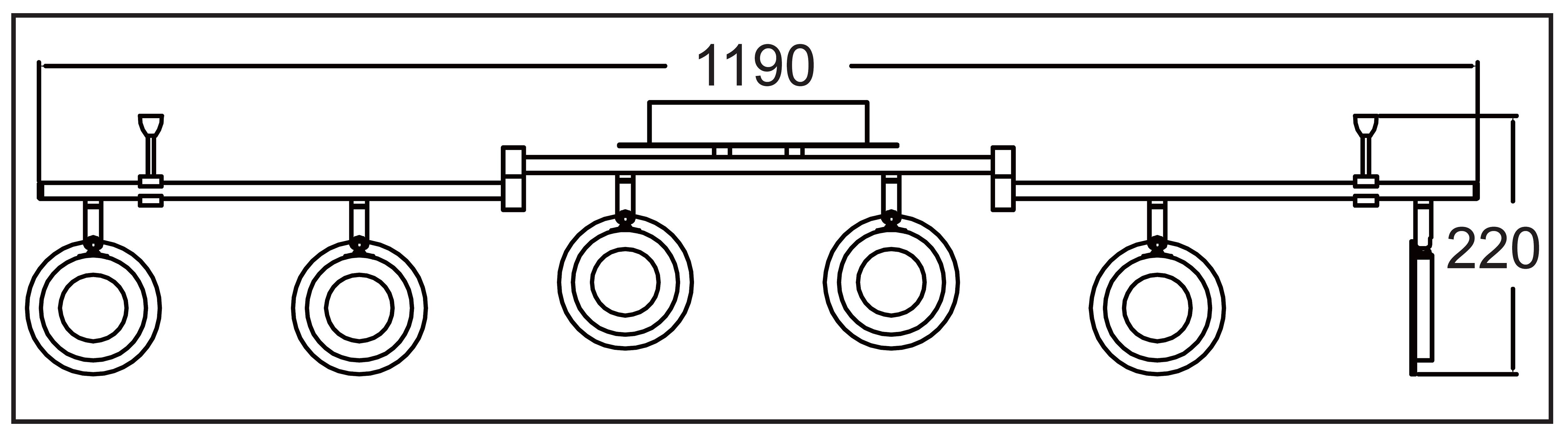 TRANGO LED Deckenstrahler, 6-flammig 2002-068 LED Wohnzimmer Lampe OLI in C günstig online kaufen