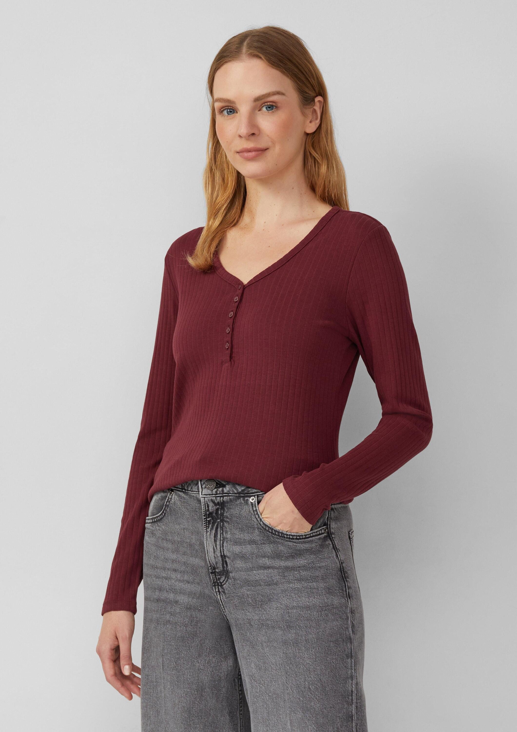 s.Oliver Langarmshirt T-Shirt (1-tlg) günstig online kaufen