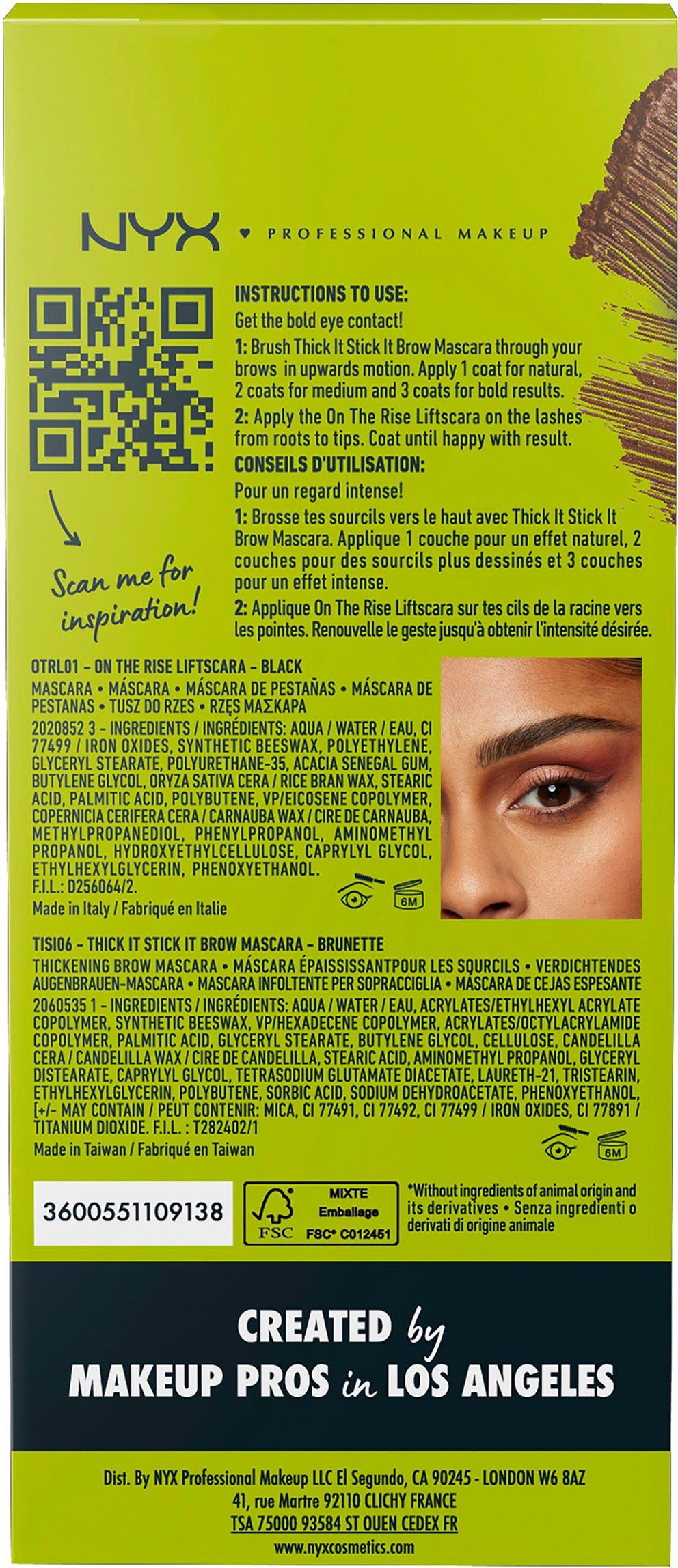 NYX Schmink-Set NYX Professional Makeup Bold Contact Eye Set