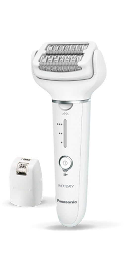 Panasonic Epilierer ES-EY31-W503, Aufsätze: 2 St., 2-in-1 Nass-/Trocken-Epilierer