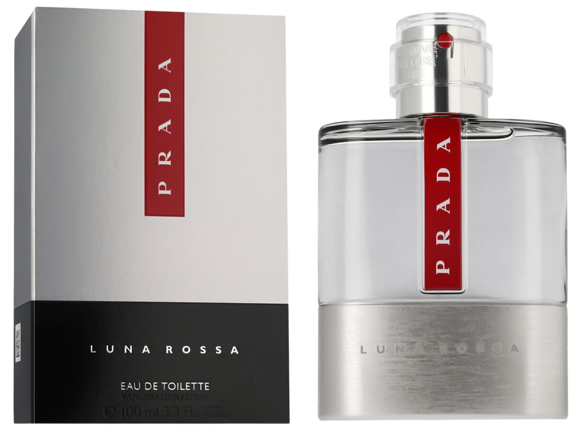 PRADA Eau de Toilette Luna Rossa EDT Herren Spray mit Reiseduft, Frisch-aromatischer Duft mit Bitterorange, Lavendel und Minze