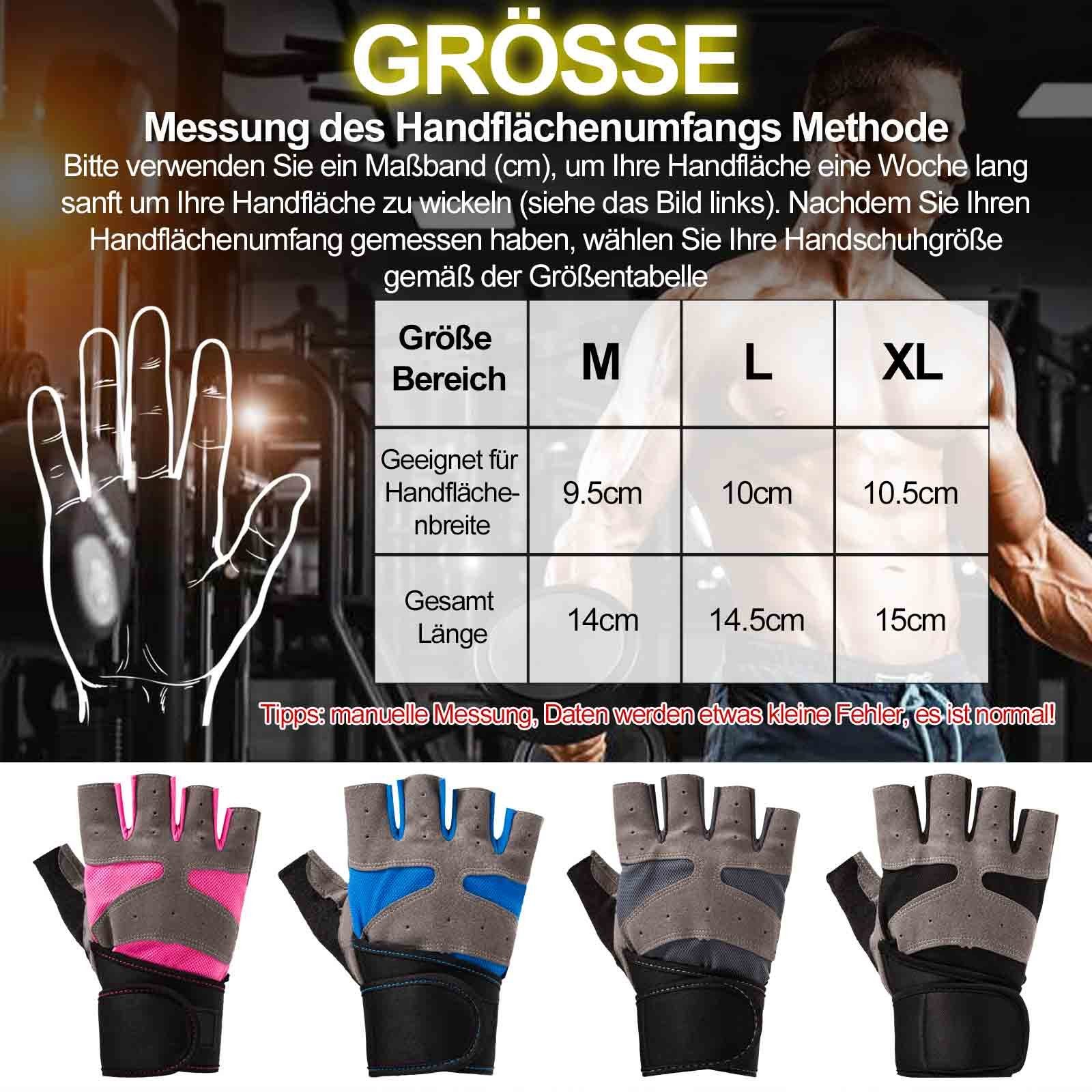 BTTO Hsch. Trainingshandschuhe Fahrradhandschuhe Fingerlose Handschuhe Hand günstig online kaufen