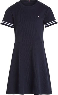 Tommy Hilfiger Jerseykleid RUFFLE RIB KNIT DRESS mit Rippenstruktur