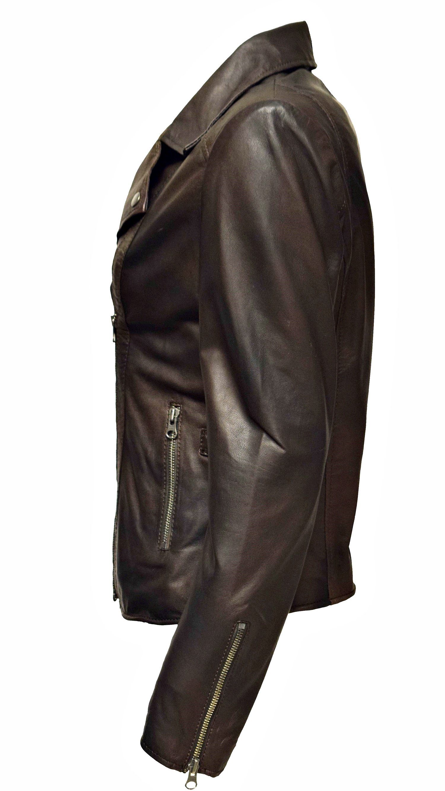 Zimmert Leather Lederjacke Stella im Biker Stil günstig online kaufen