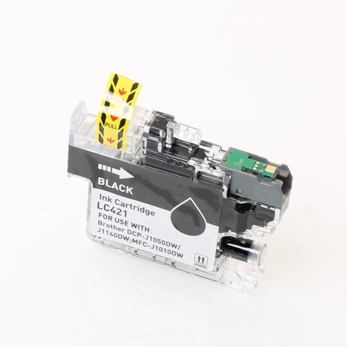 ABC Tintenpatrone (kompatibel für Brother LC421BK Schwarz DCP-J1050DW DCP-J1140DW, ABC)