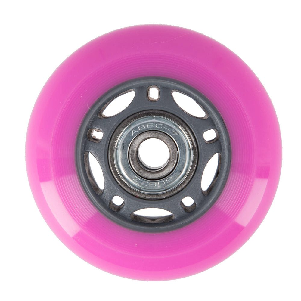 NILS EXTREME Inlineskates-Rolle Ersatzrollen Skaterollen Rollensatz (Spar-Set, 4 St), 64 mm, Härte 82A, ABEC-7-Lager, 4 Rollen