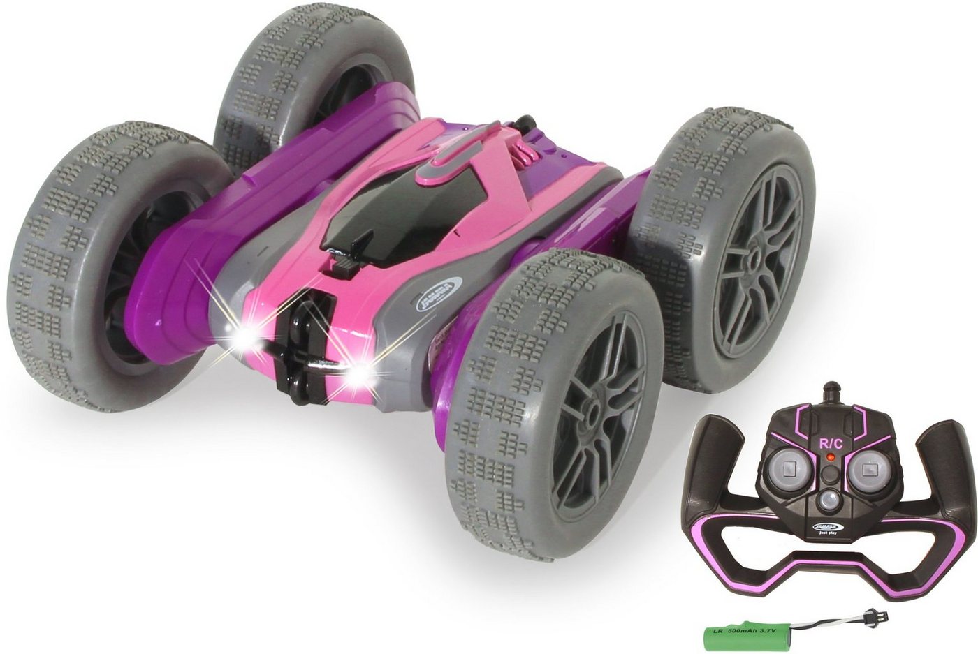 Jamara RC-Auto SpinX Stuntcar 2,4GHz, mit zuschaltbarem LED-Licht