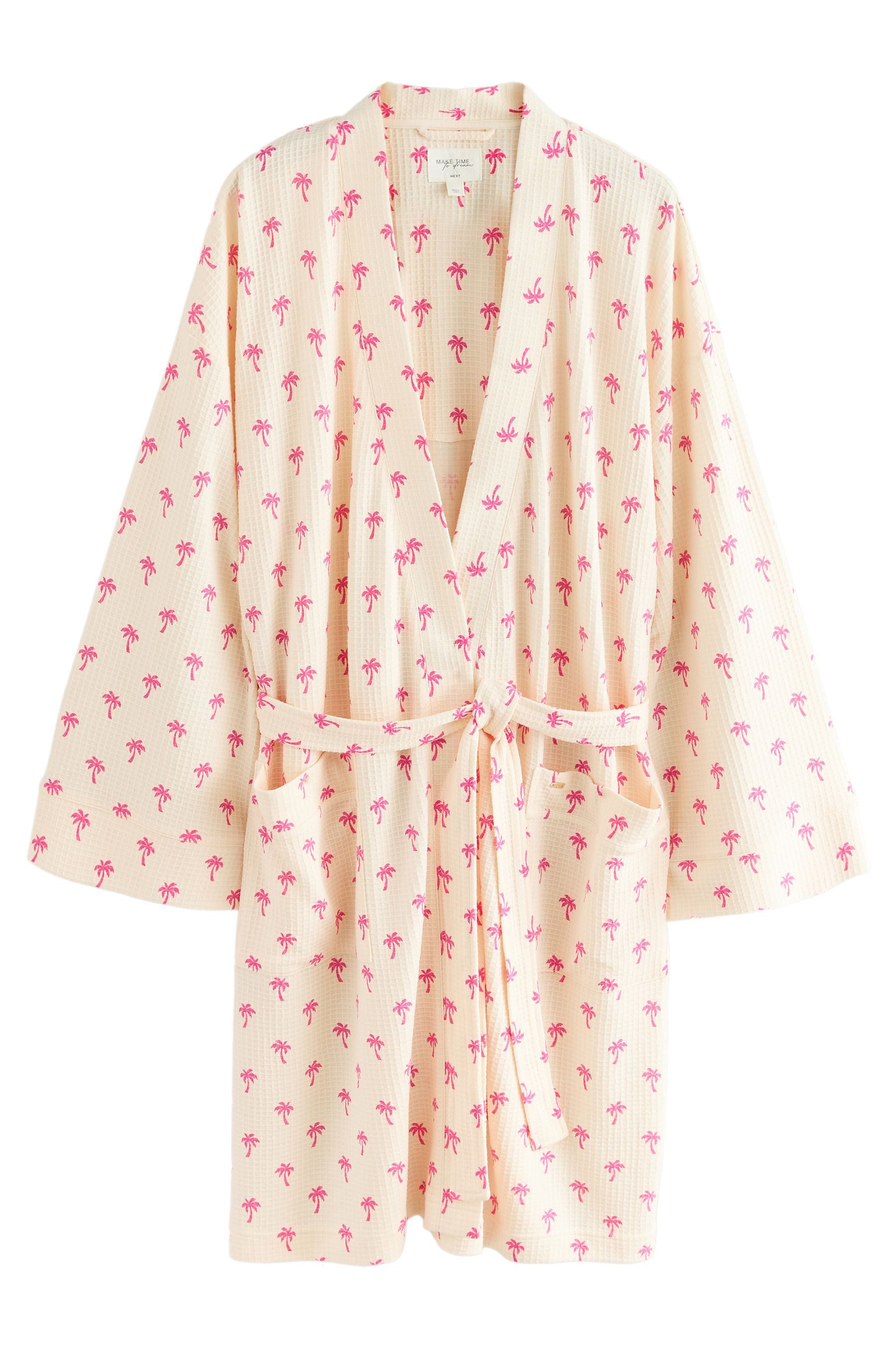 Next Damenbademantel Bademantel mit Waffelstruktur, Polyester günstig online kaufen