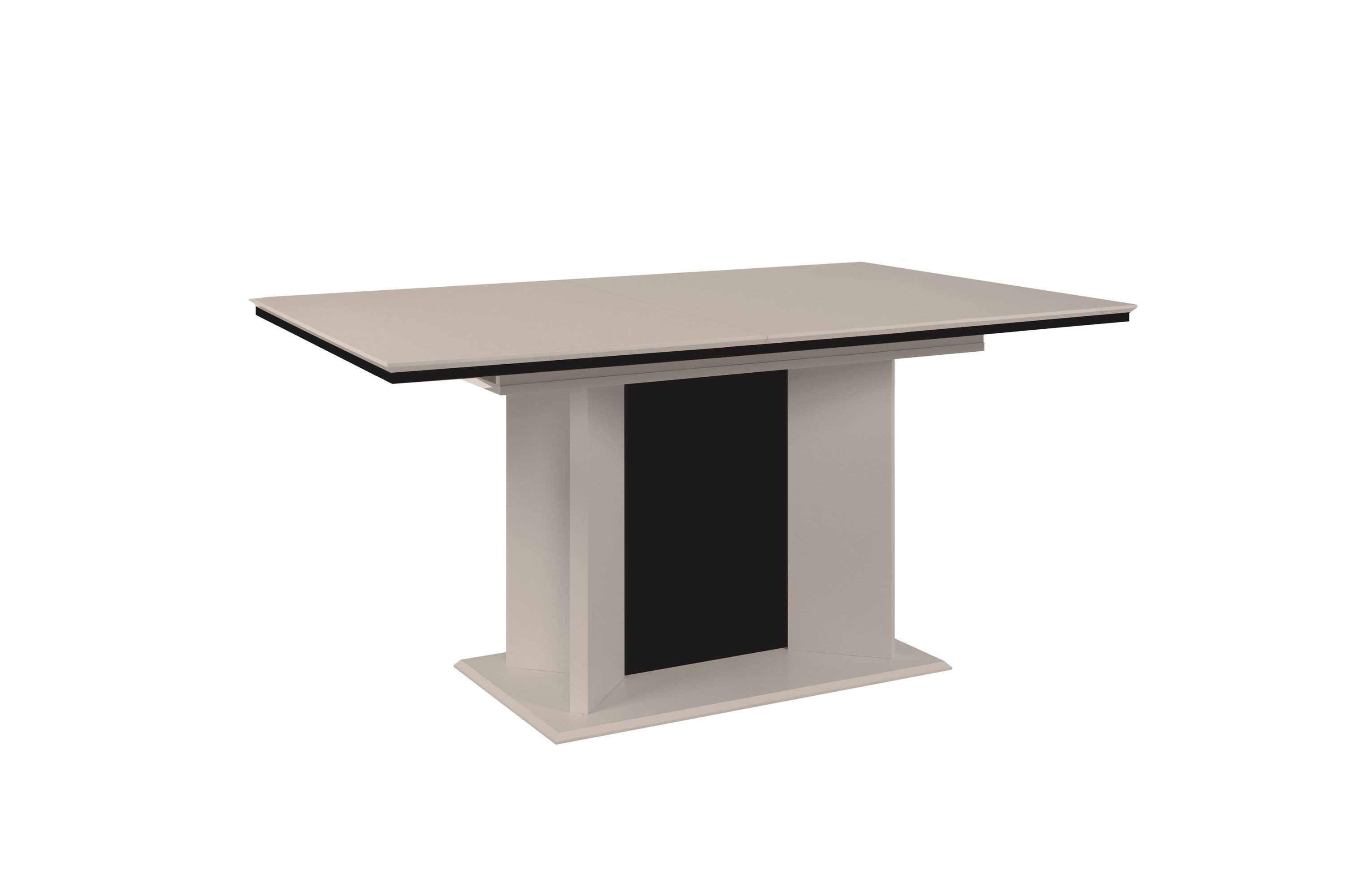 Finori Esstisch, sand / schwarz B x H x T ca. 160-200 x 76 x 90