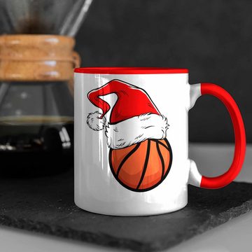 Trendation Tasse Trendation - Basketball Weihnachten Tasse Geschenk Basketballspieler Geschenkidee