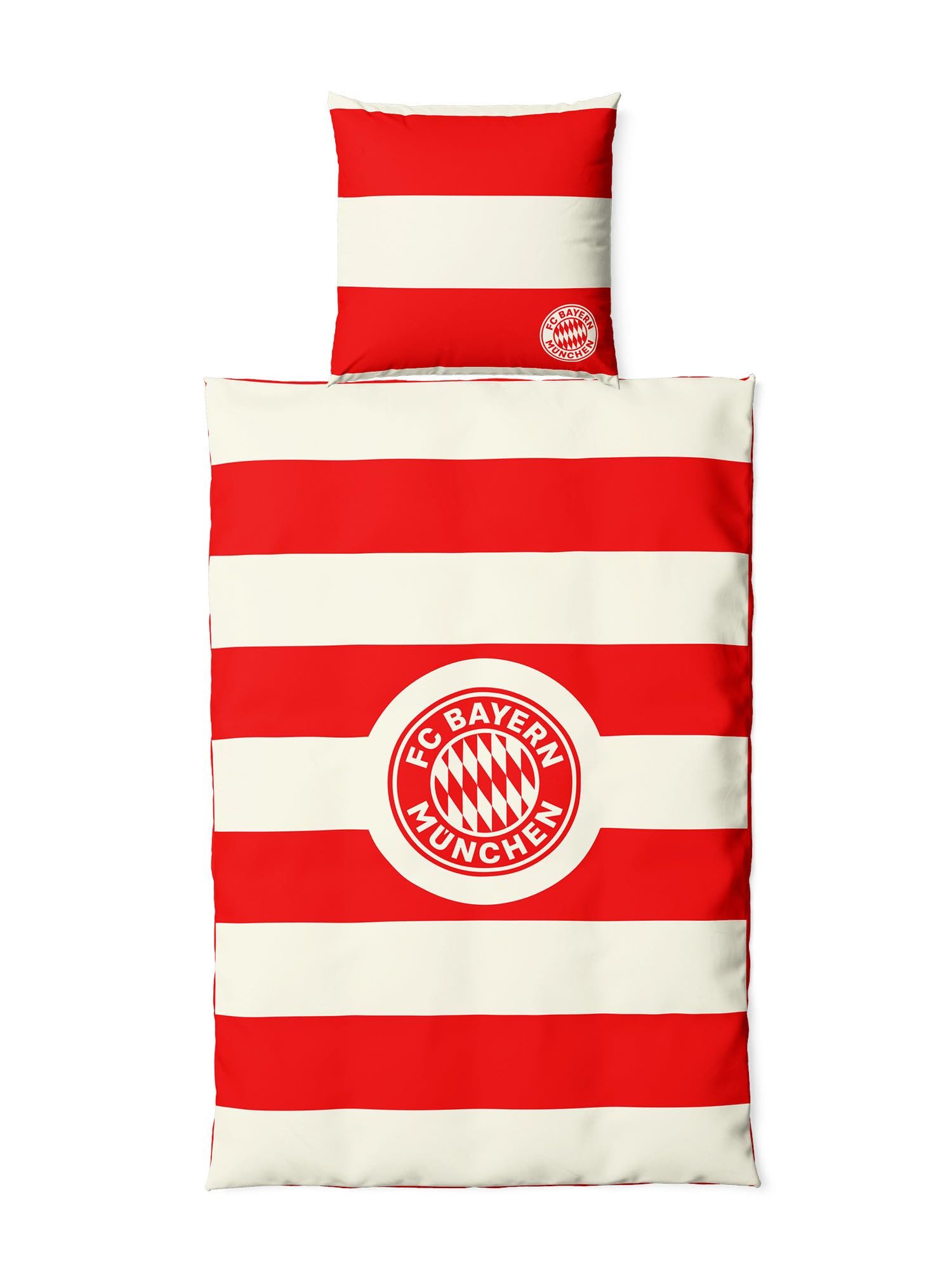 FC Bayern München Bettwäsche FC Bayern München I Bettwäsche Flanell I Rot-Weiß I 135 x 200 cm, Baumwolle