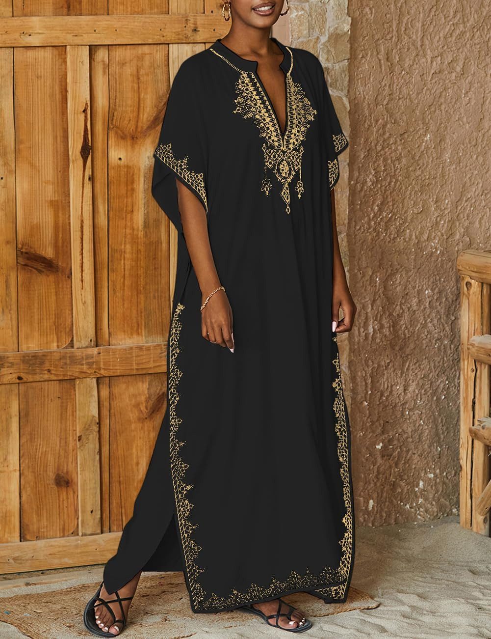 RWEUOQ Strandkleid Damen Langes Shirt Kleid, günstig online kaufen