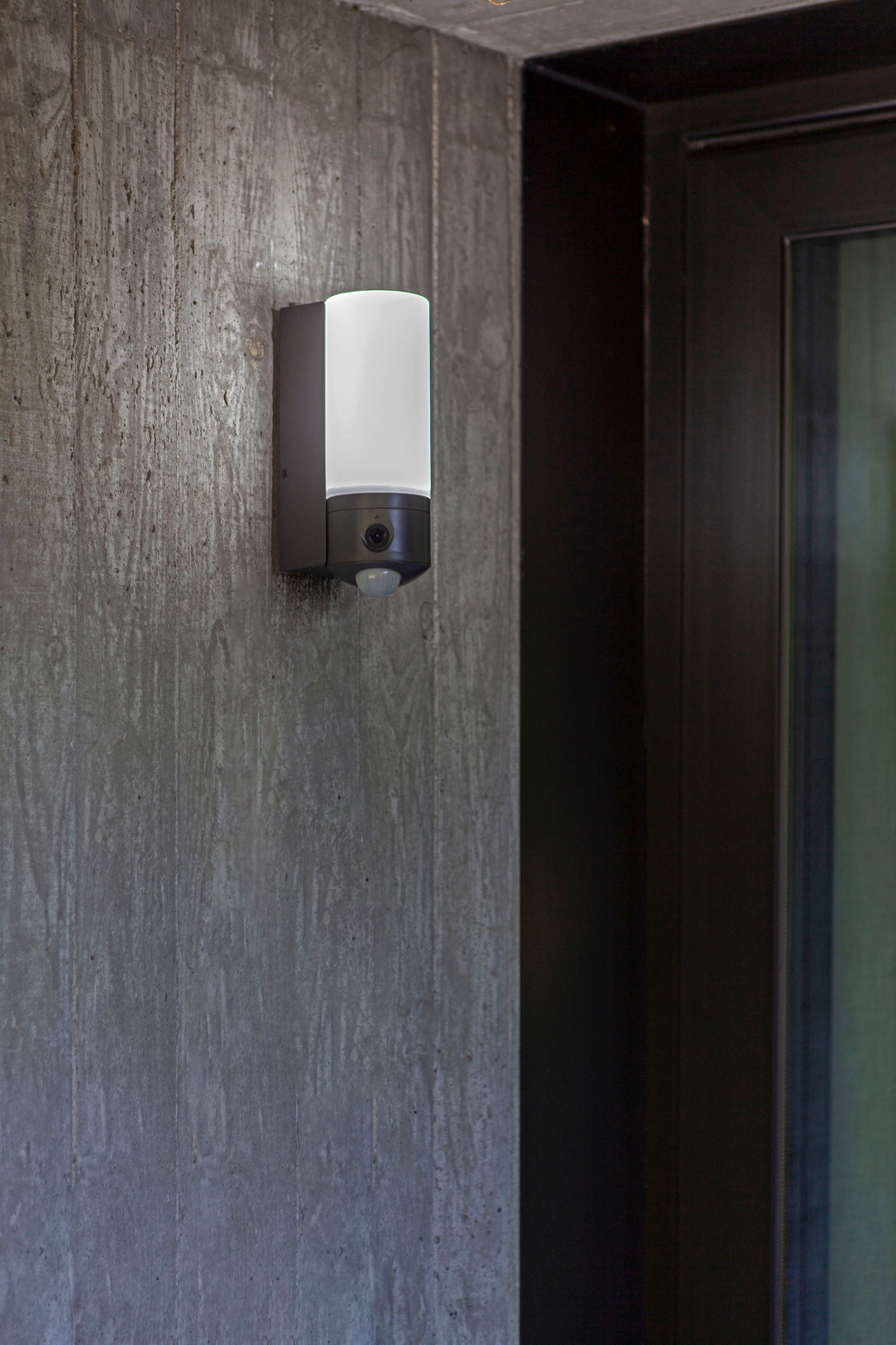 Smarte Smart-Home POLLUX, LED LUTEC integriert, LED-Leuchte Kameraleuchte fest